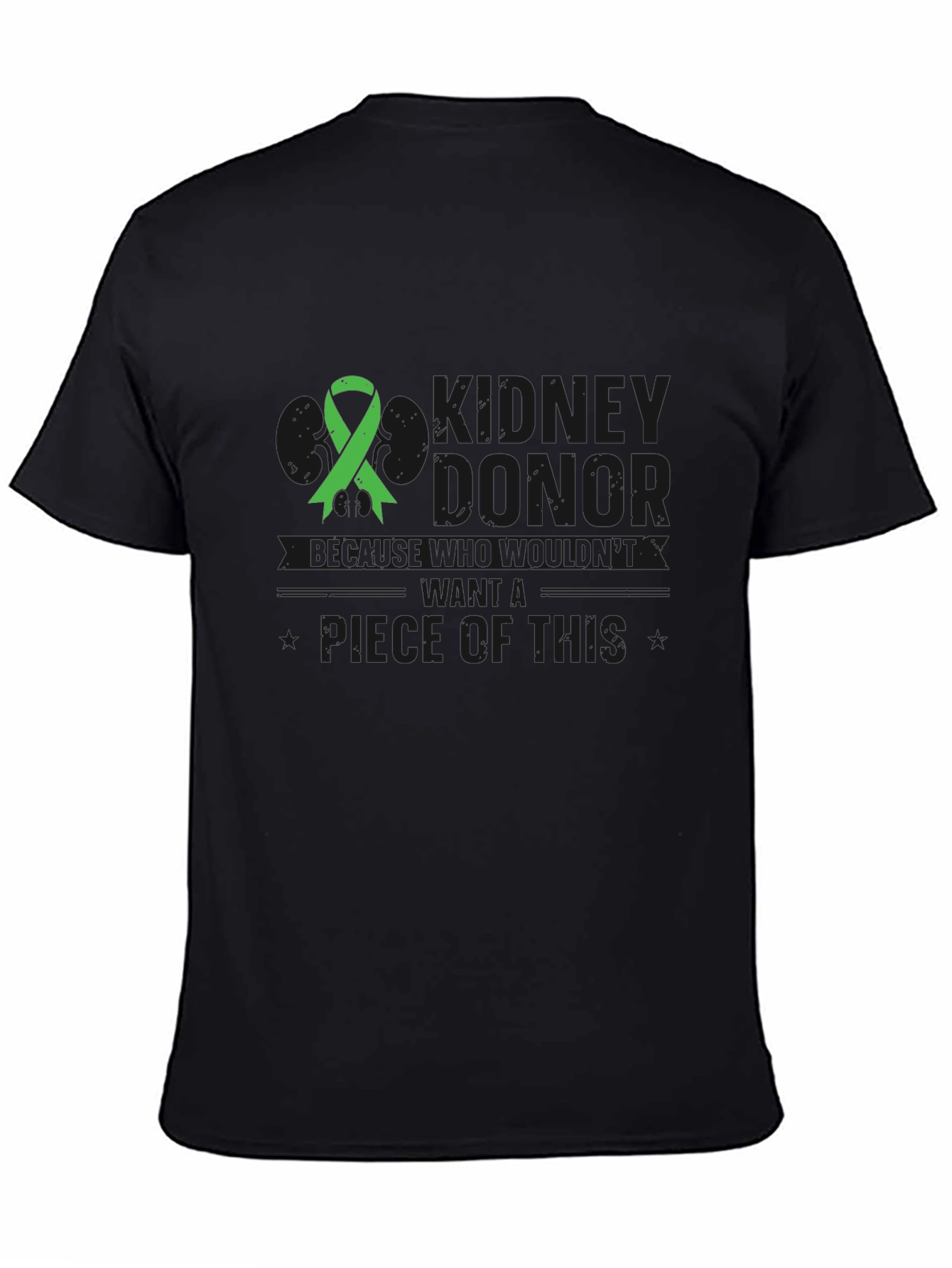 Kidney Donor Awareness Black T-Shirt