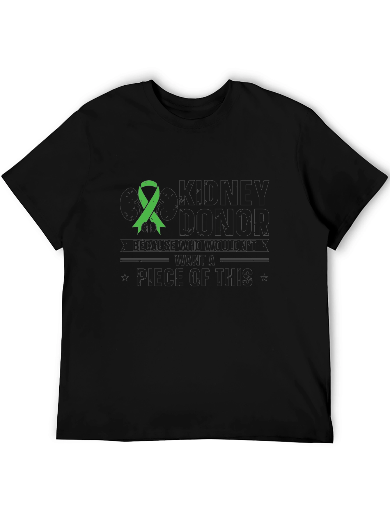 Kidney Donor Awareness Black T-Shirt