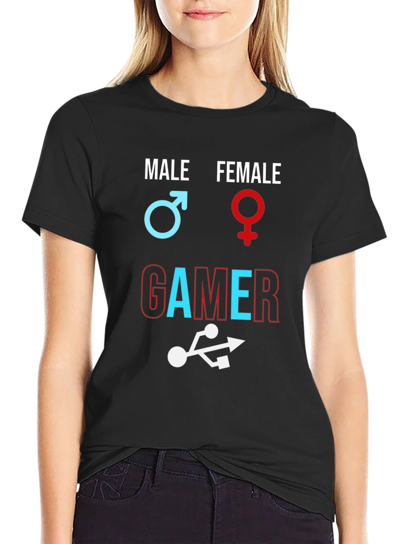 Unisex Gamer T-Shirt - Male Female Gamer Design