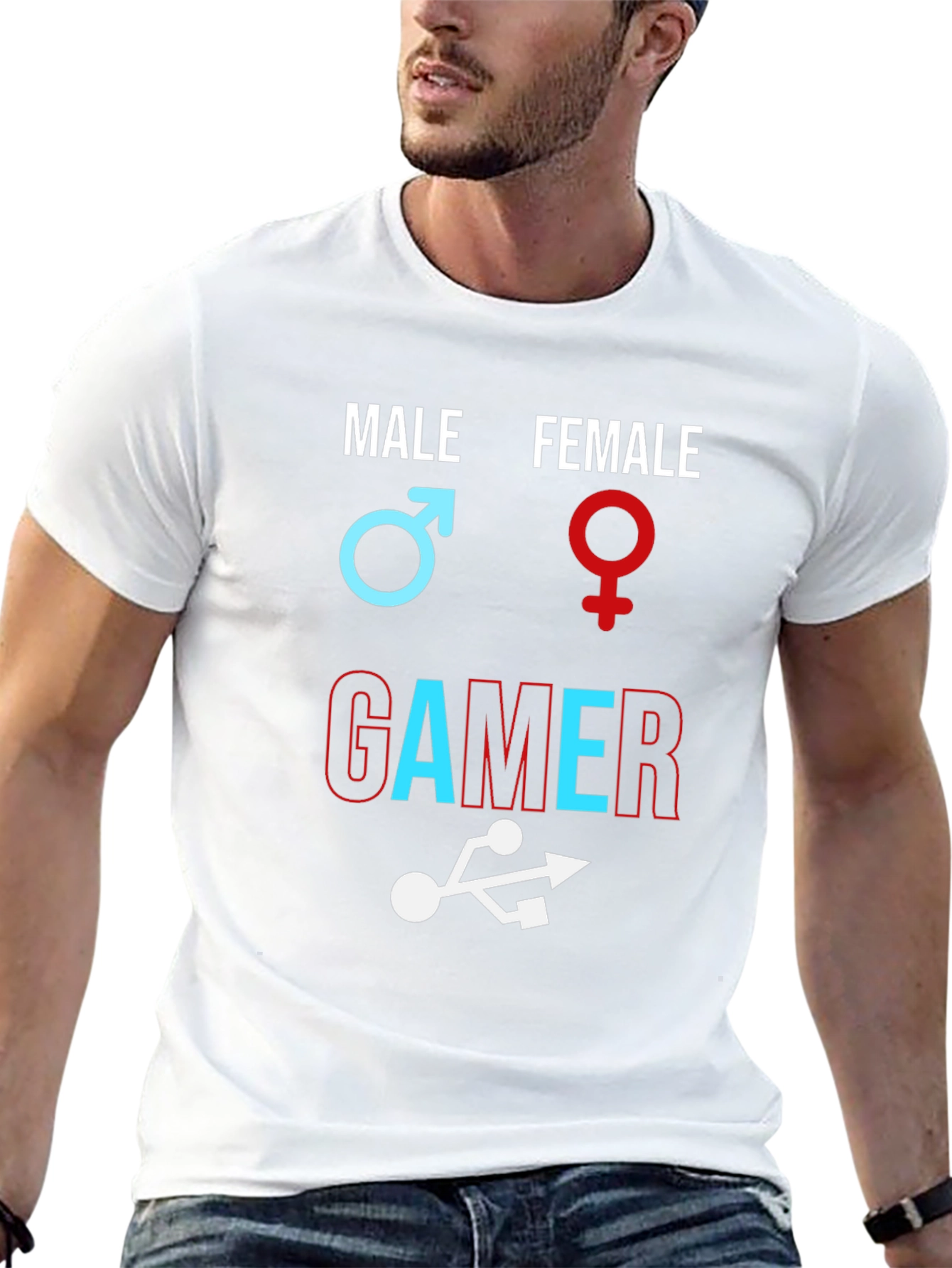 Unisex Gamer T-Shirt - Male Female Gamer Design