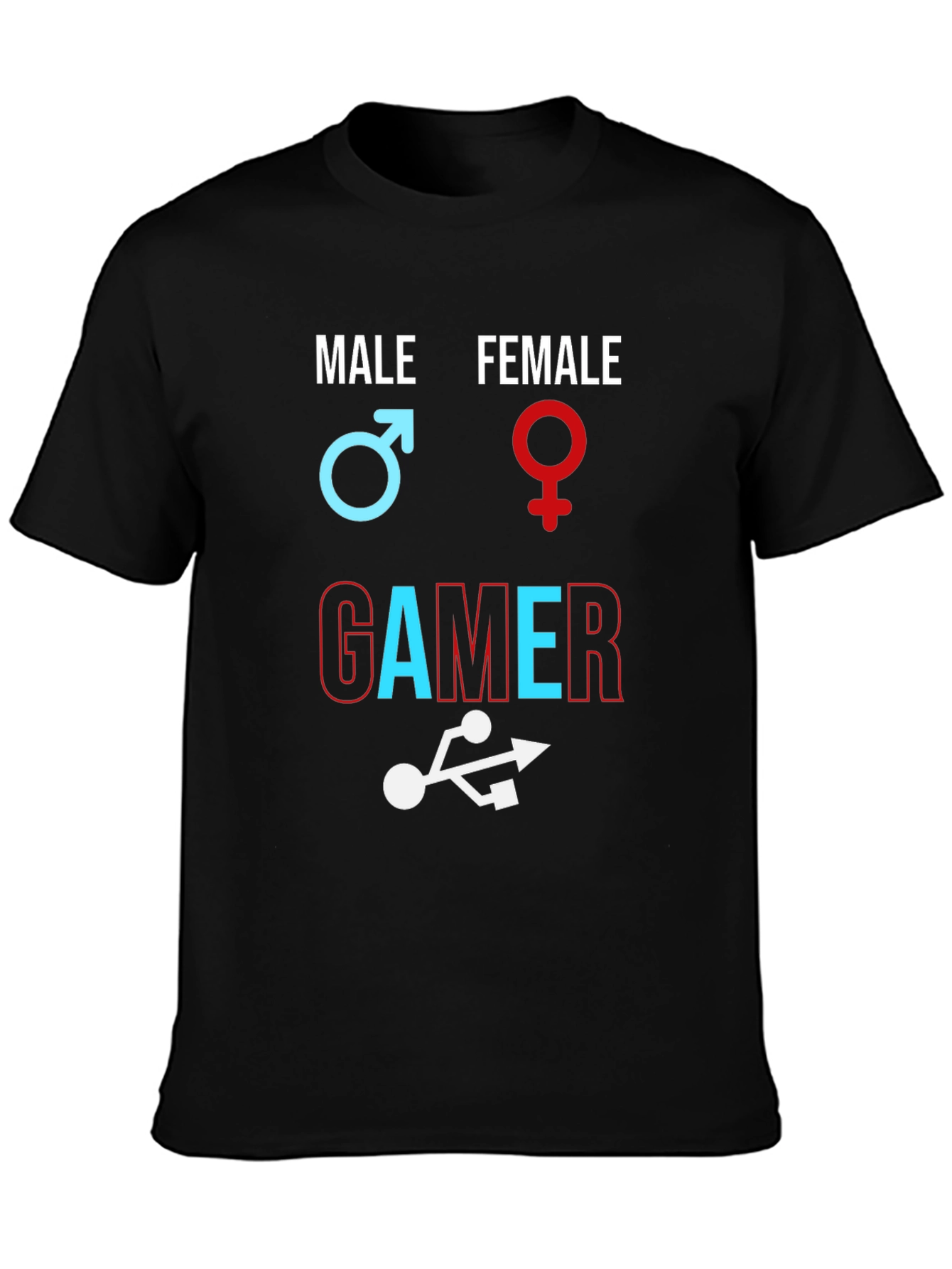 Unisex Gamer T-Shirt - Male Female Gamer Design