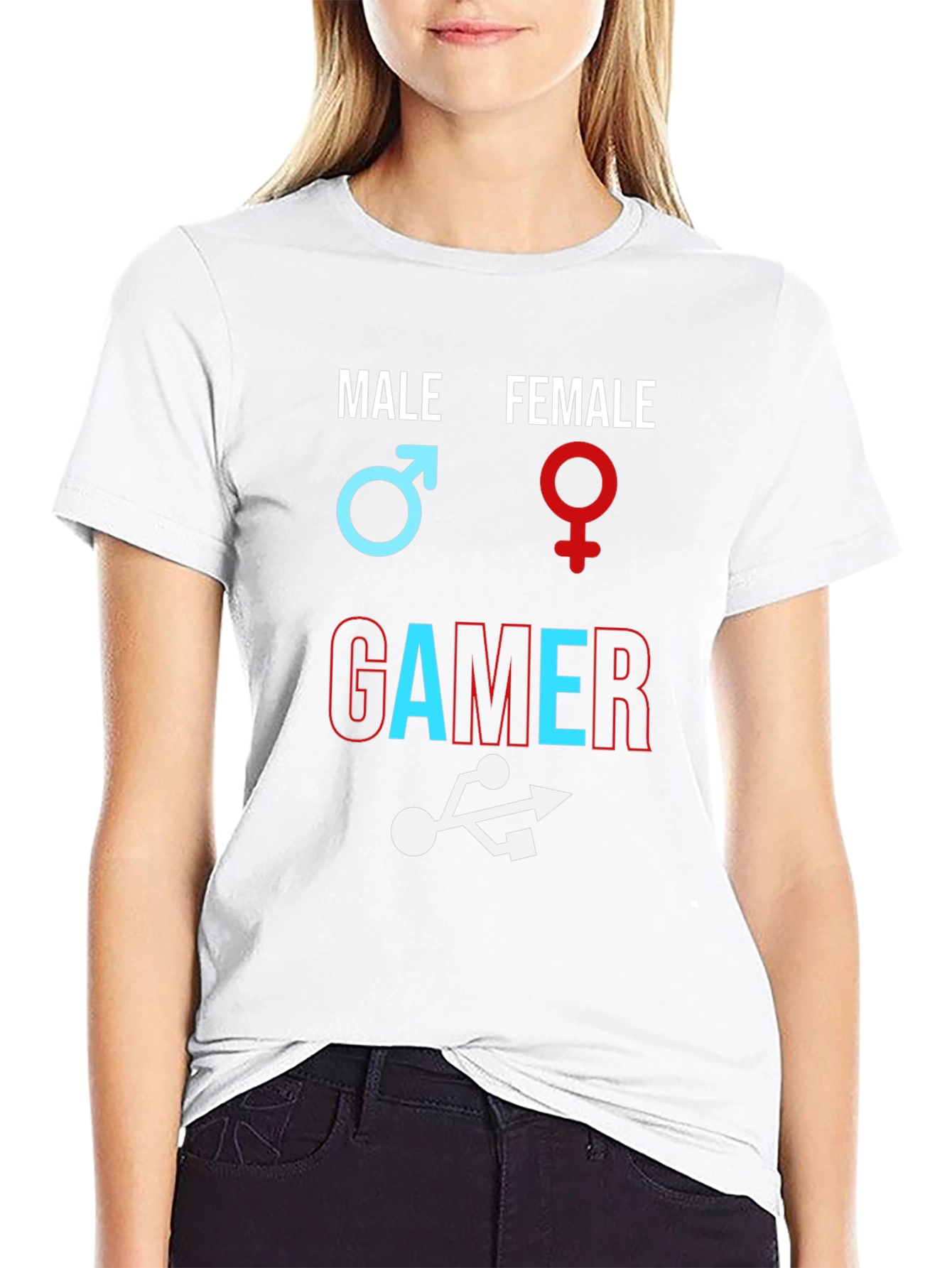 Unisex Gamer T-Shirt - Male Female Gamer Design