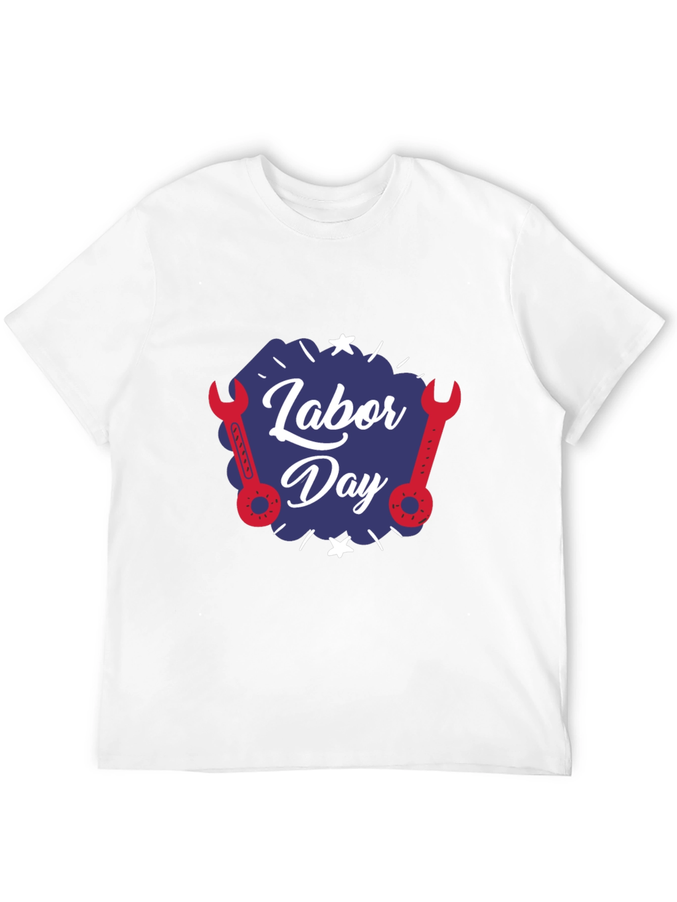 Labor Day Wrench Graphic T-Shirt - Black
