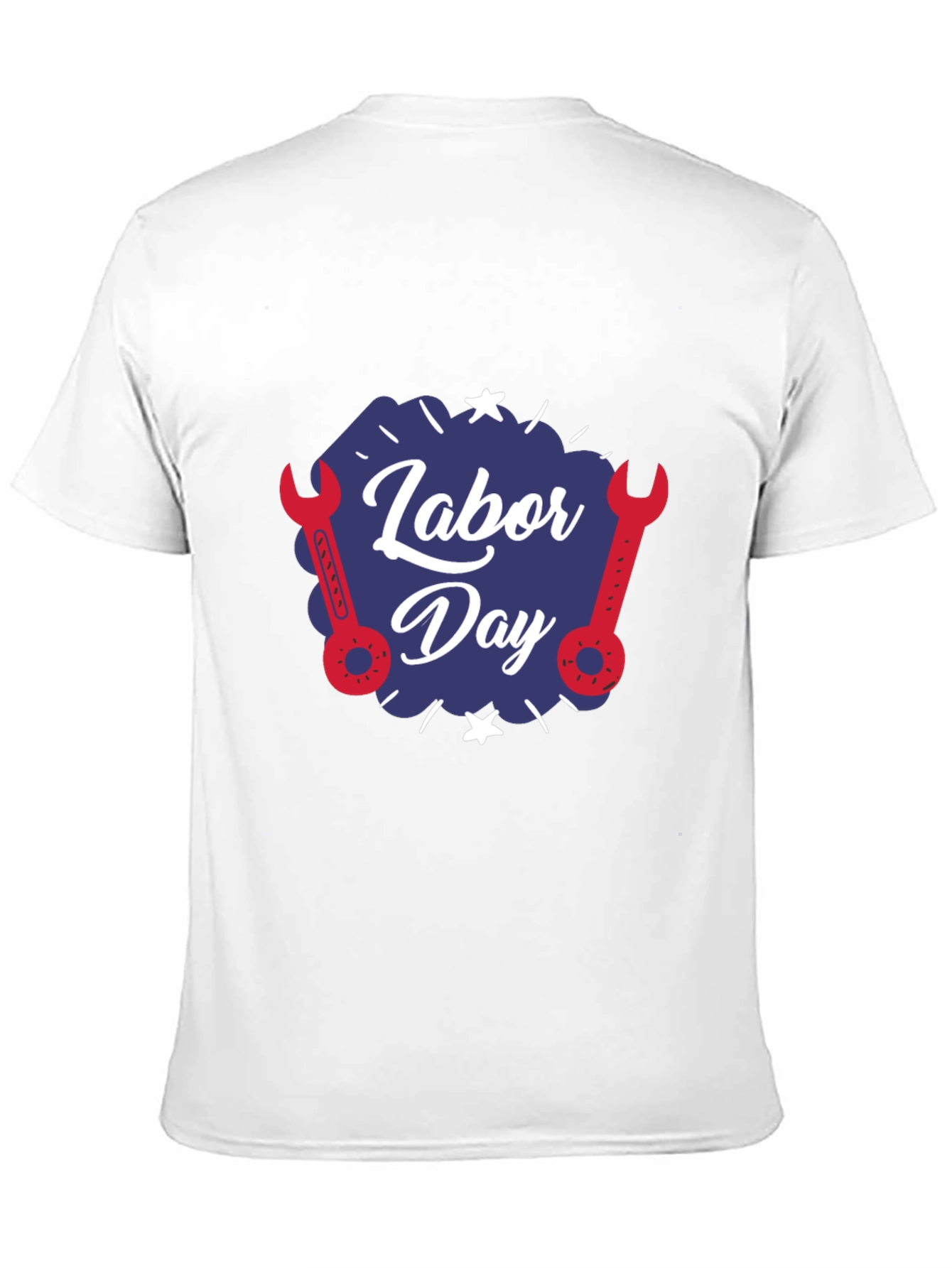Labor Day Wrench Graphic T-Shirt - Black
