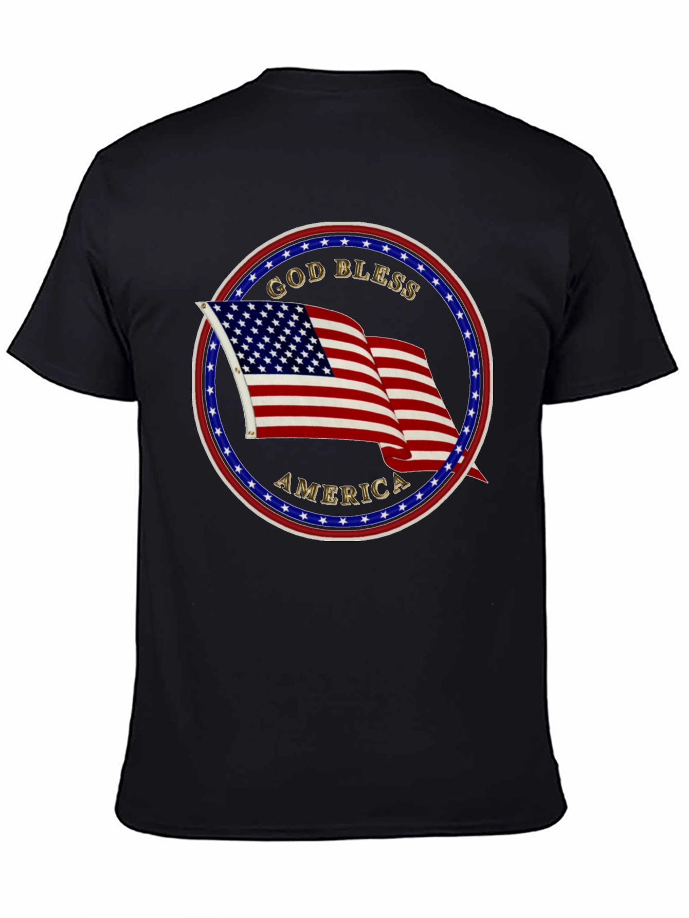 God Bless America T-Shirt Patriotic USA Flag Tee