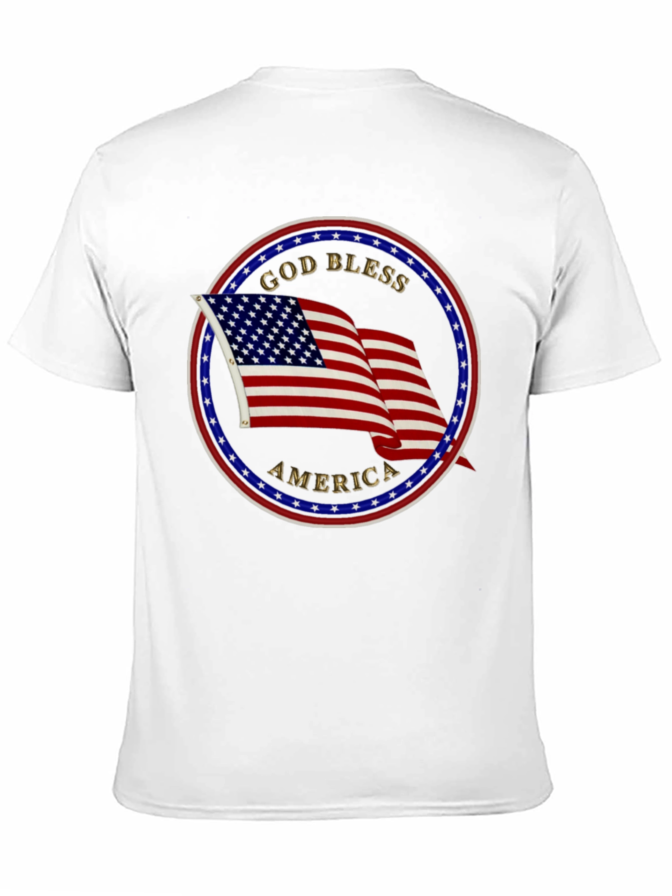 God Bless America T-Shirt Patriotic USA Flag Tee