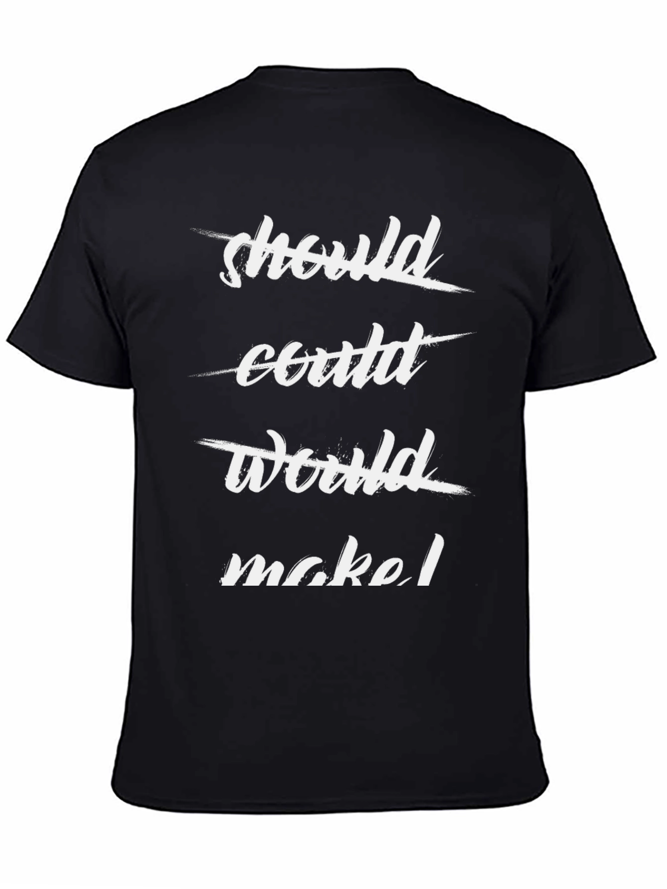 Inspirational Slogan Graphic Tee - Make It Happen!