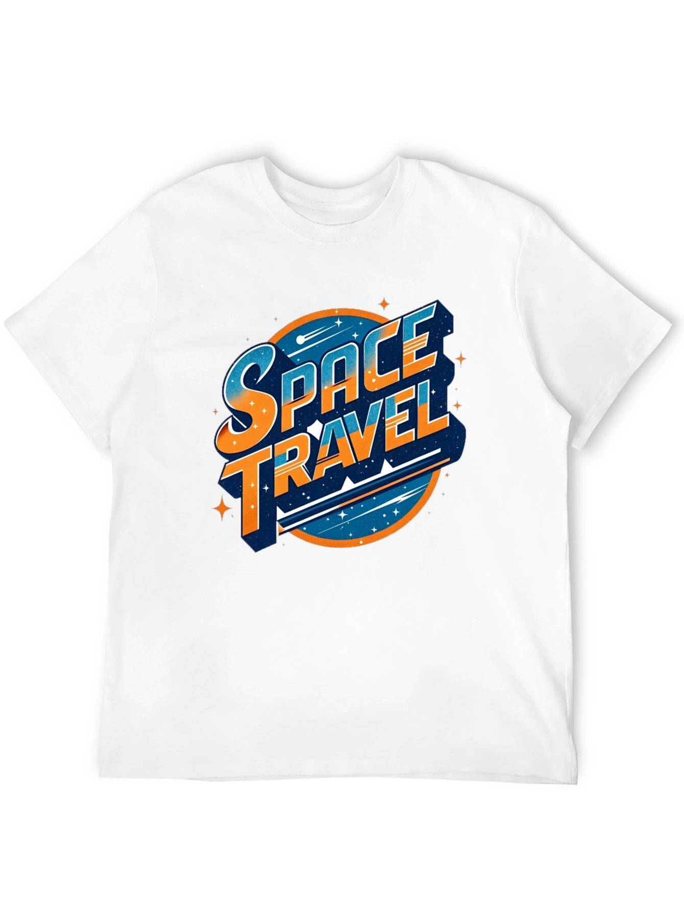 Space Travel Graphic T-Shirt - Black