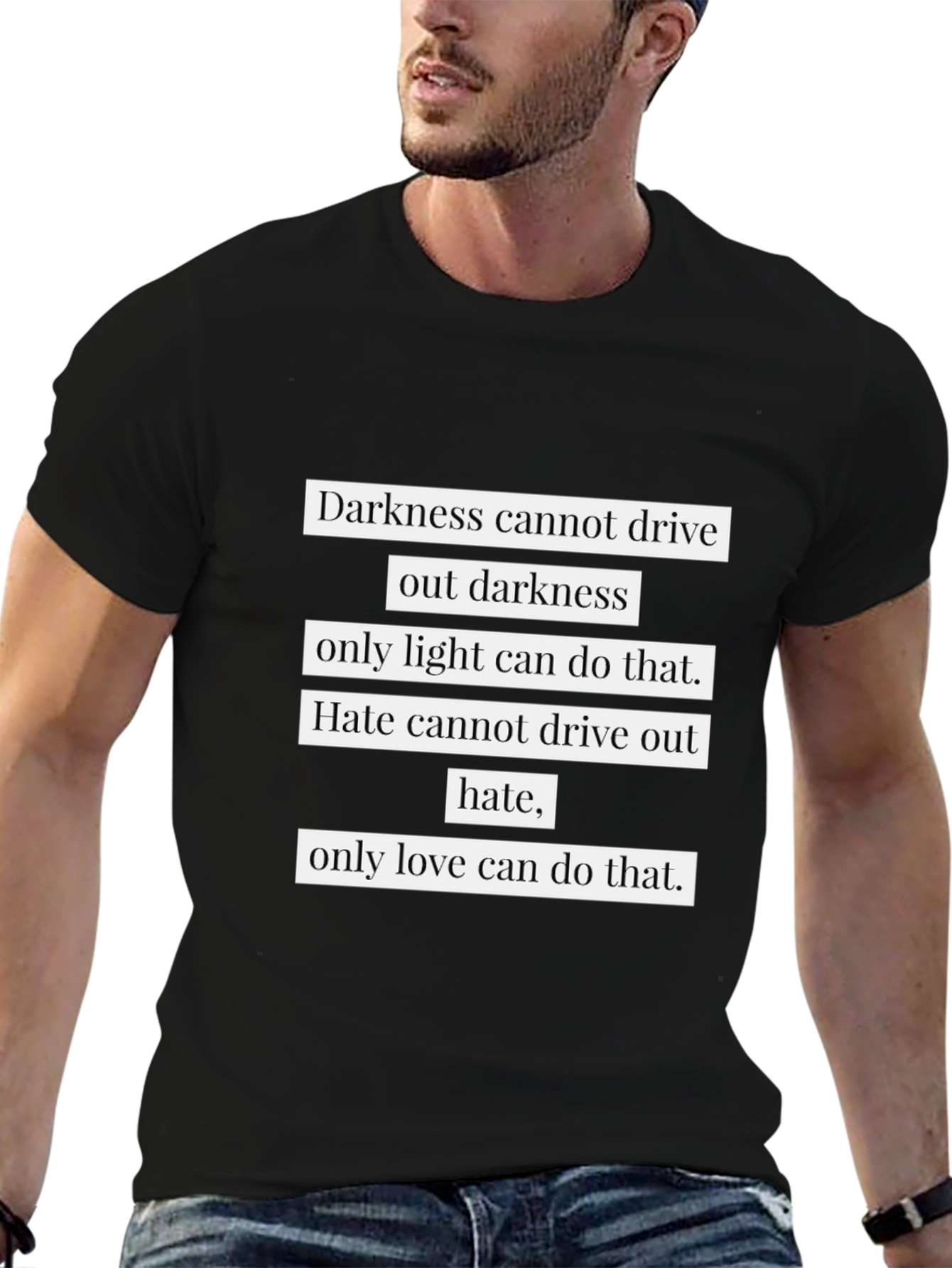 Inspirational Quote T-Shirt - Light & Love