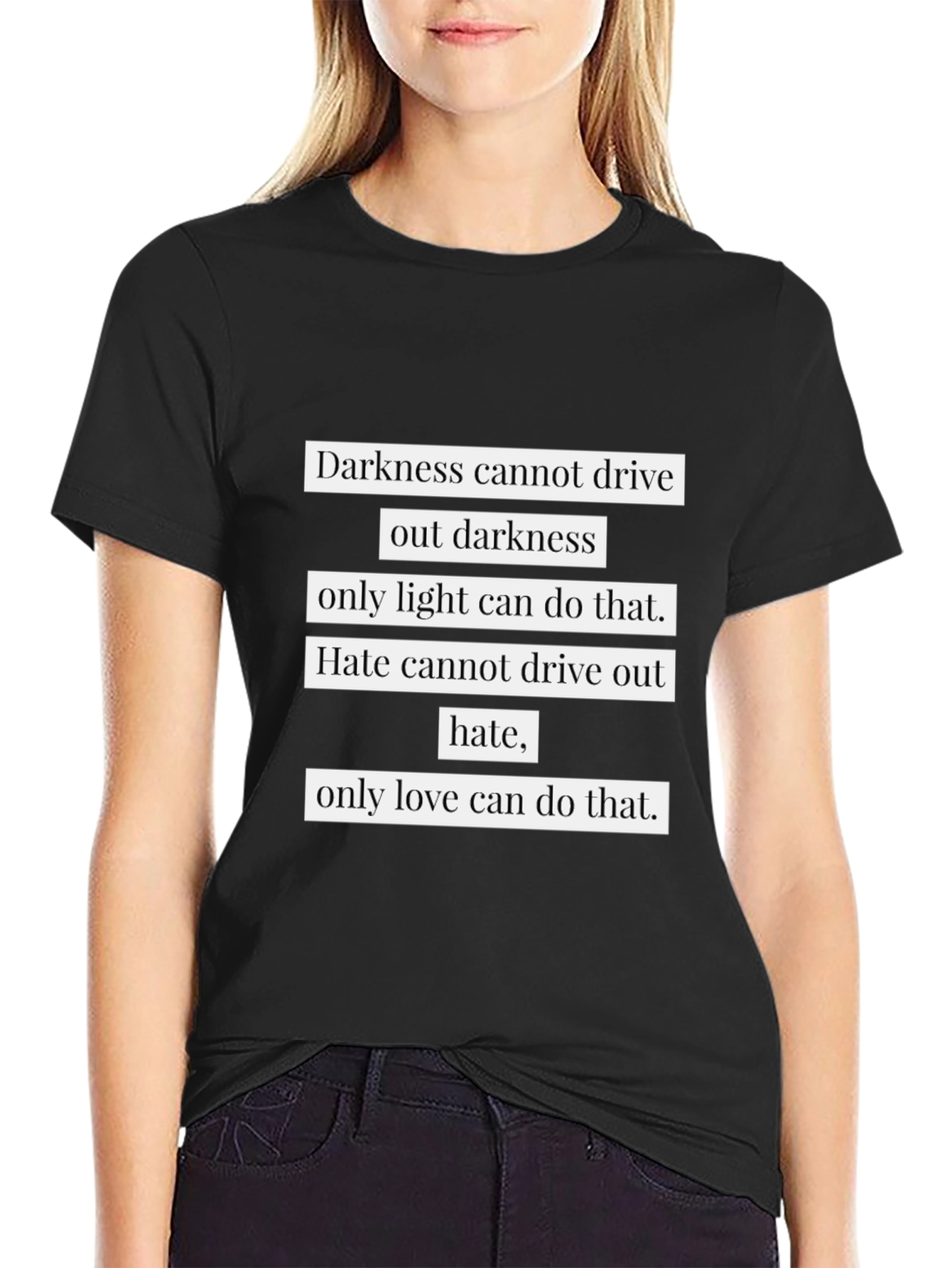 Inspirational Quote T-Shirt - Light & Love