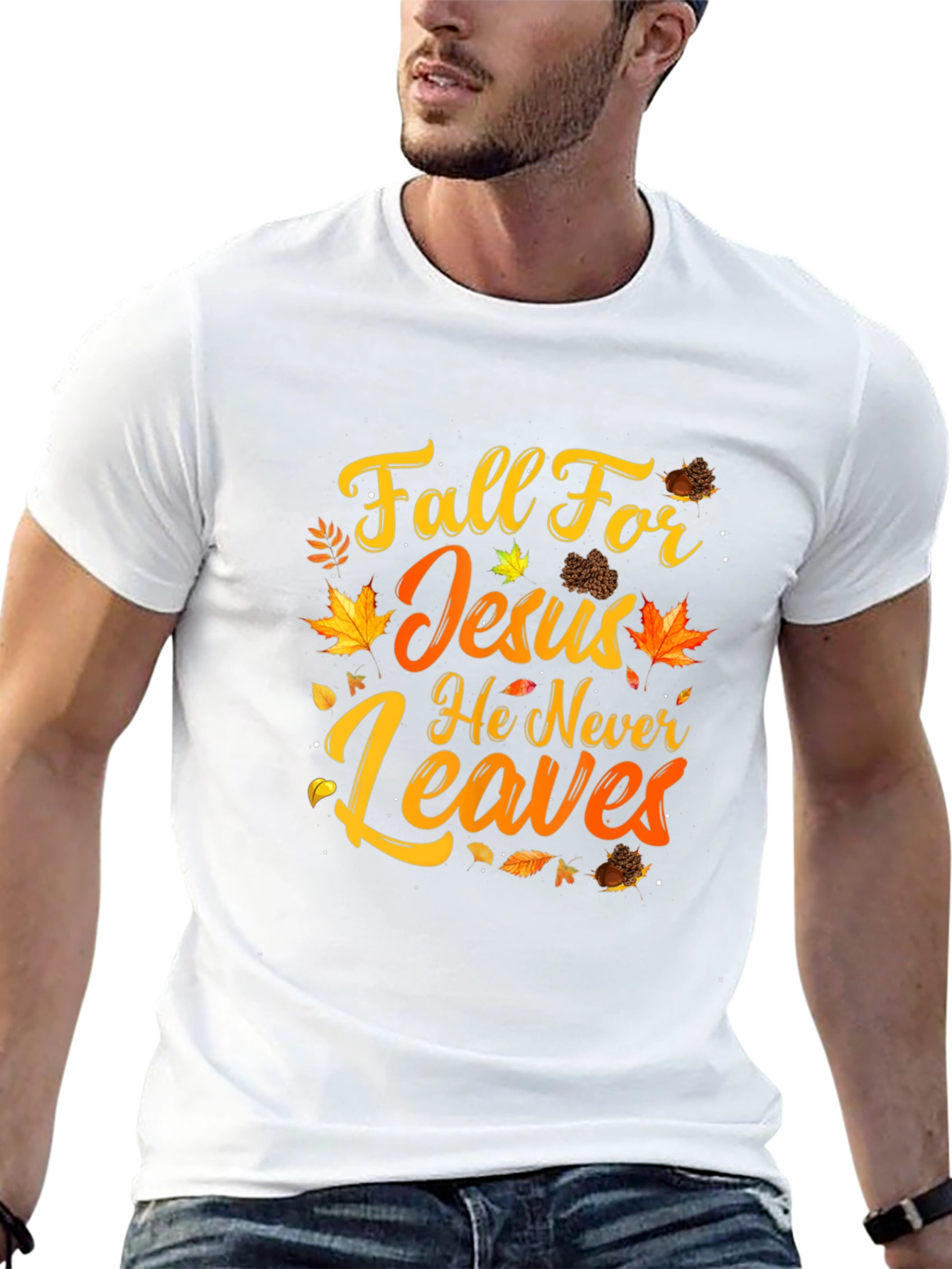Fall For Jesus Graphic T-Shirt