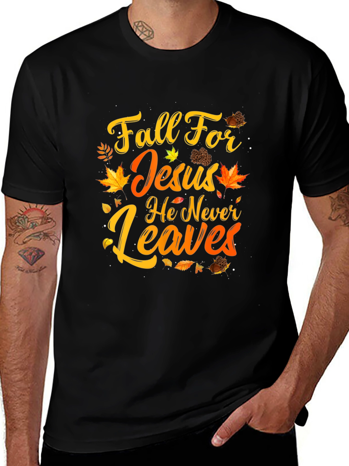 Fall For Jesus Graphic T-Shirt