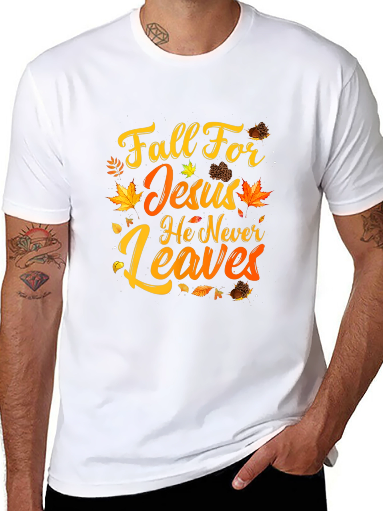 Fall For Jesus Graphic T-Shirt