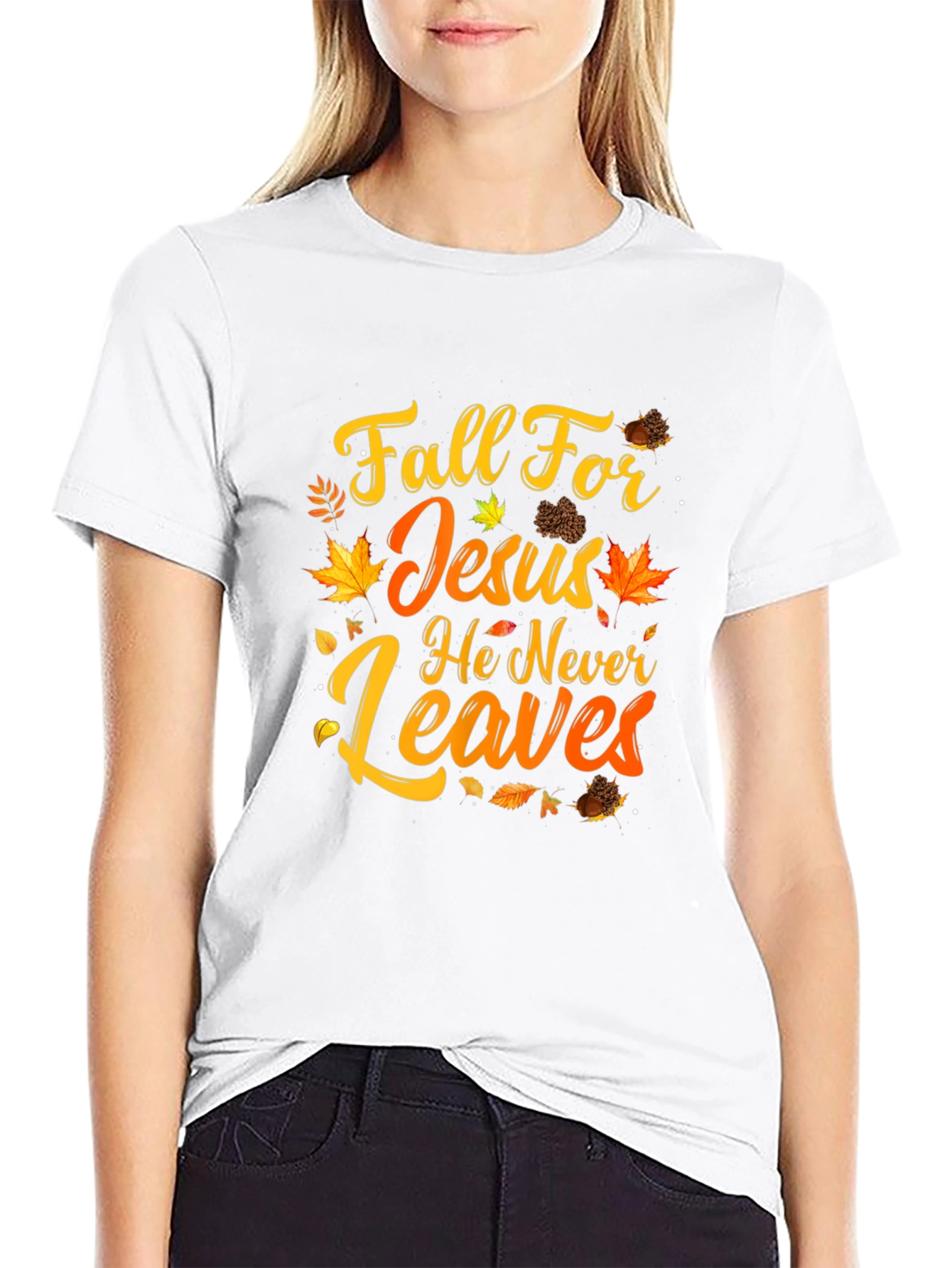 Fall For Jesus Graphic T-Shirt