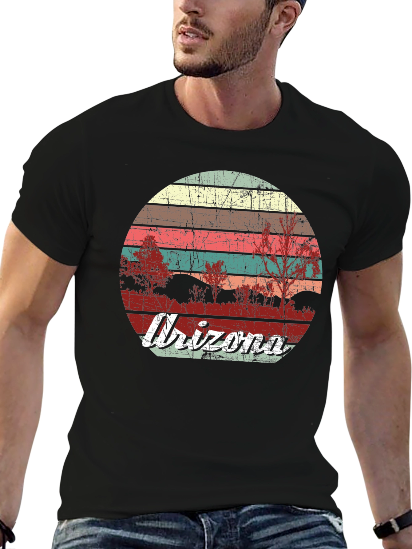 Arizona Retro Graphic Tee - Black