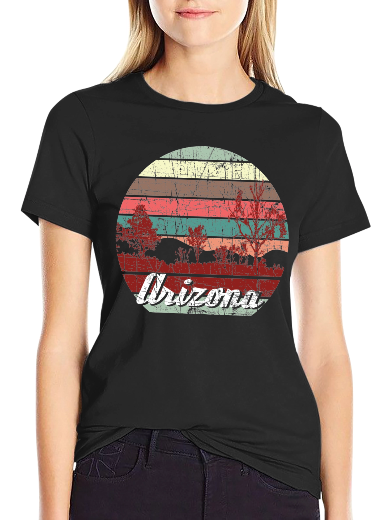 Arizona Retro Graphic Tee - Black