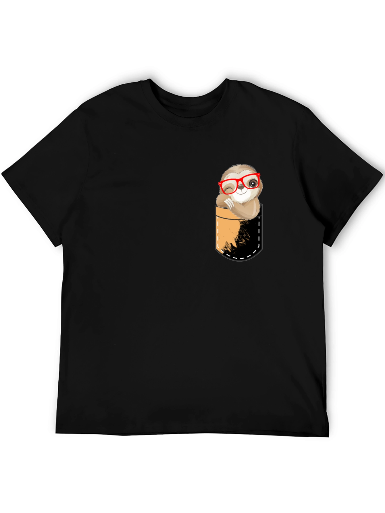 Sloth Pocket T-Shirt - Funny & Cute Design