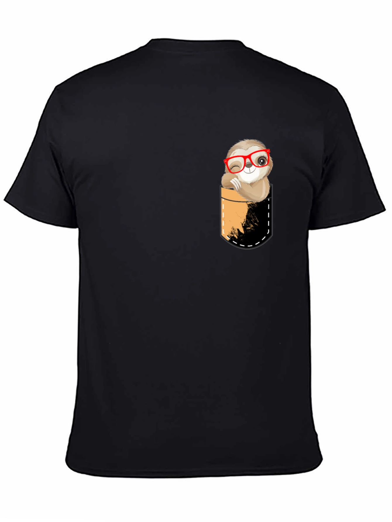 Sloth Pocket T-Shirt - Funny & Cute Design