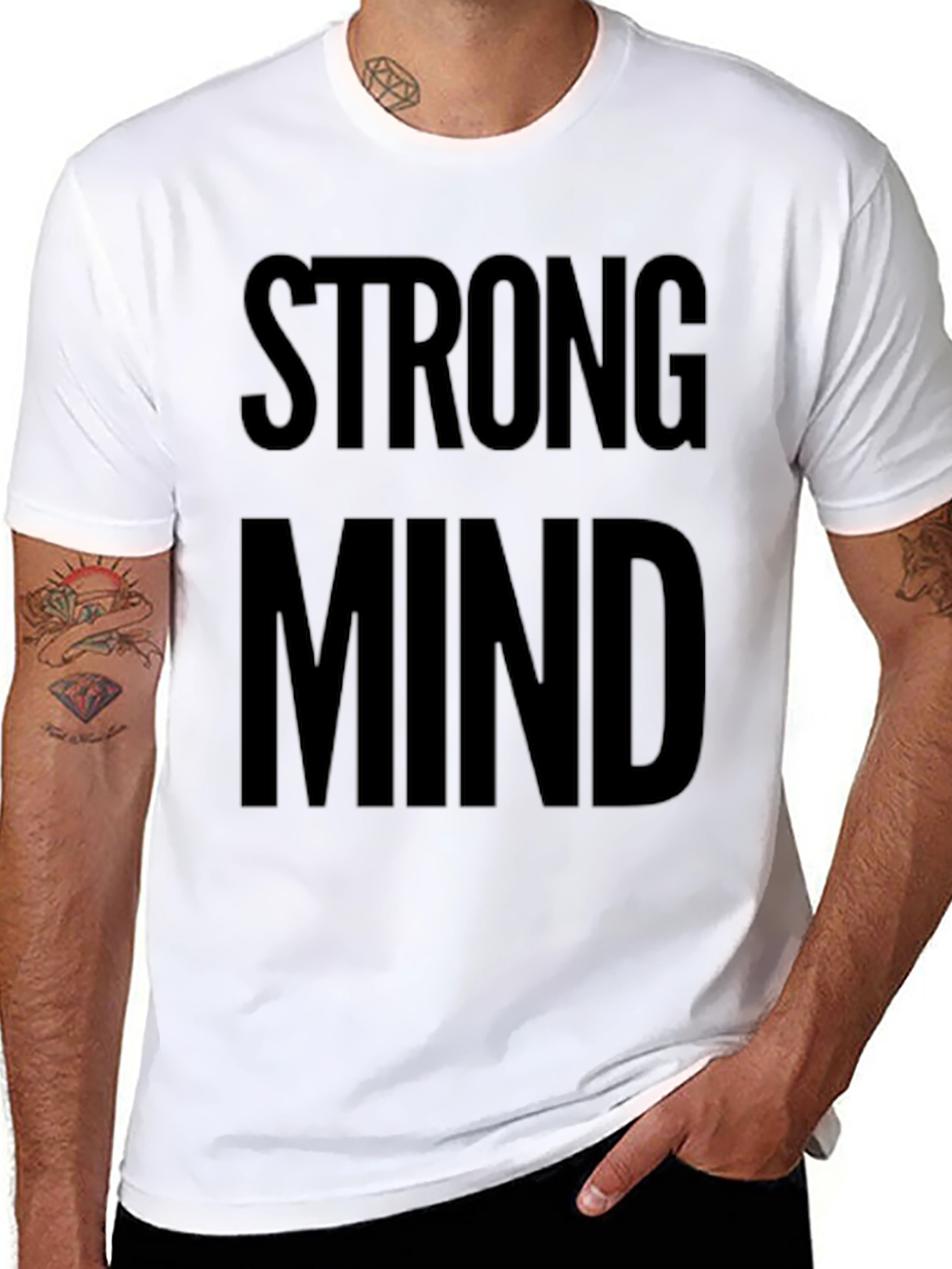 Strong Mind Graphic Tee - Black
