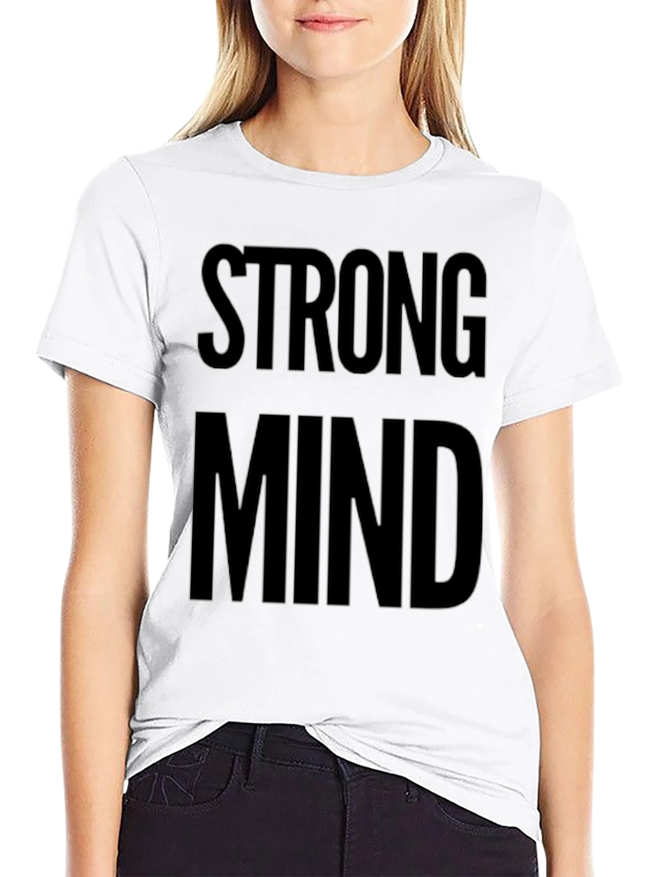 Strong Mind Graphic Tee - Black