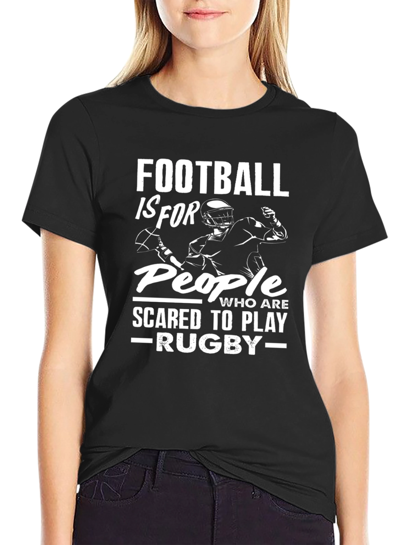 Football vs. Rugby Graphic Tee
