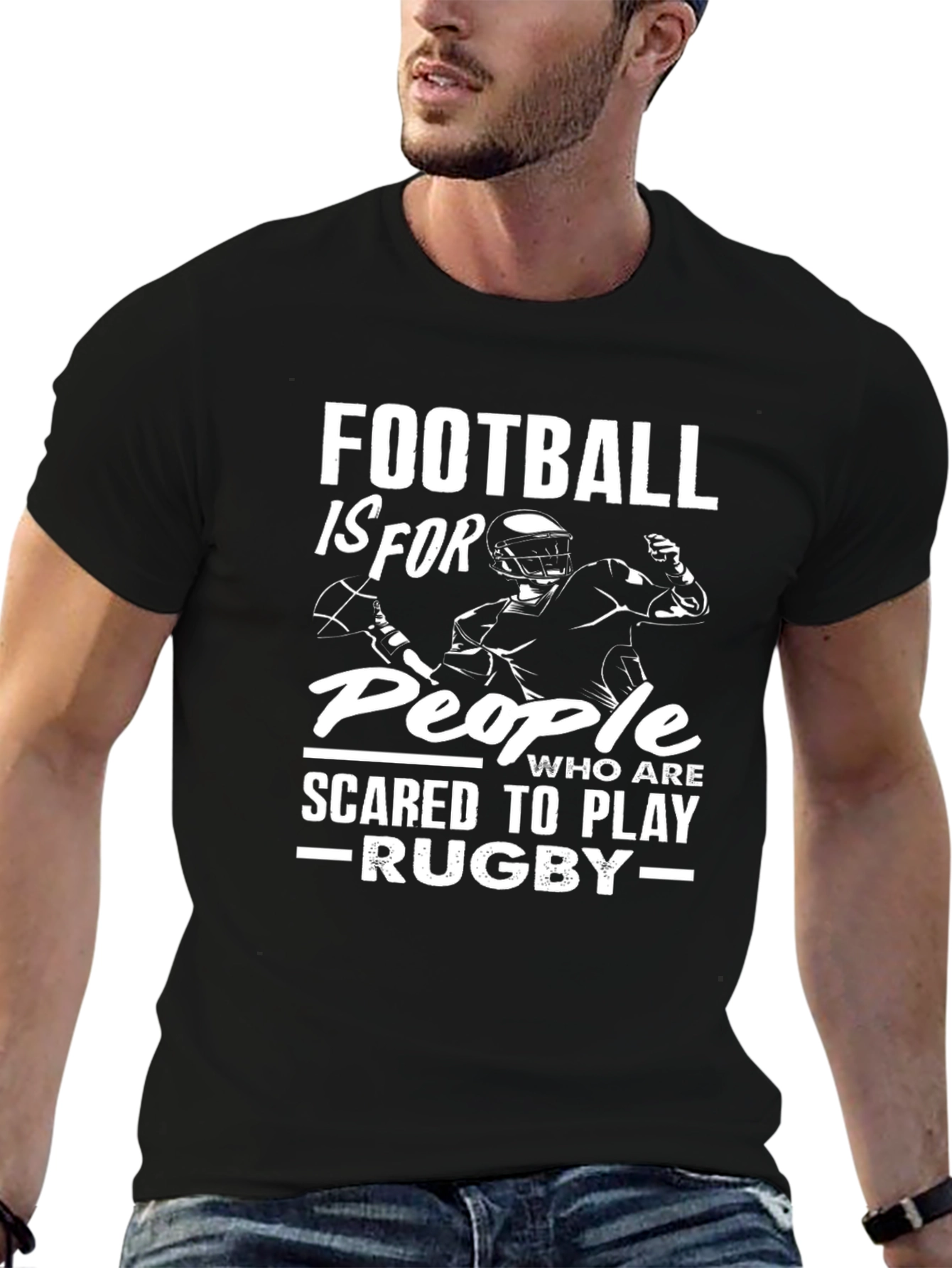 Football vs. Rugby Graphic Tee