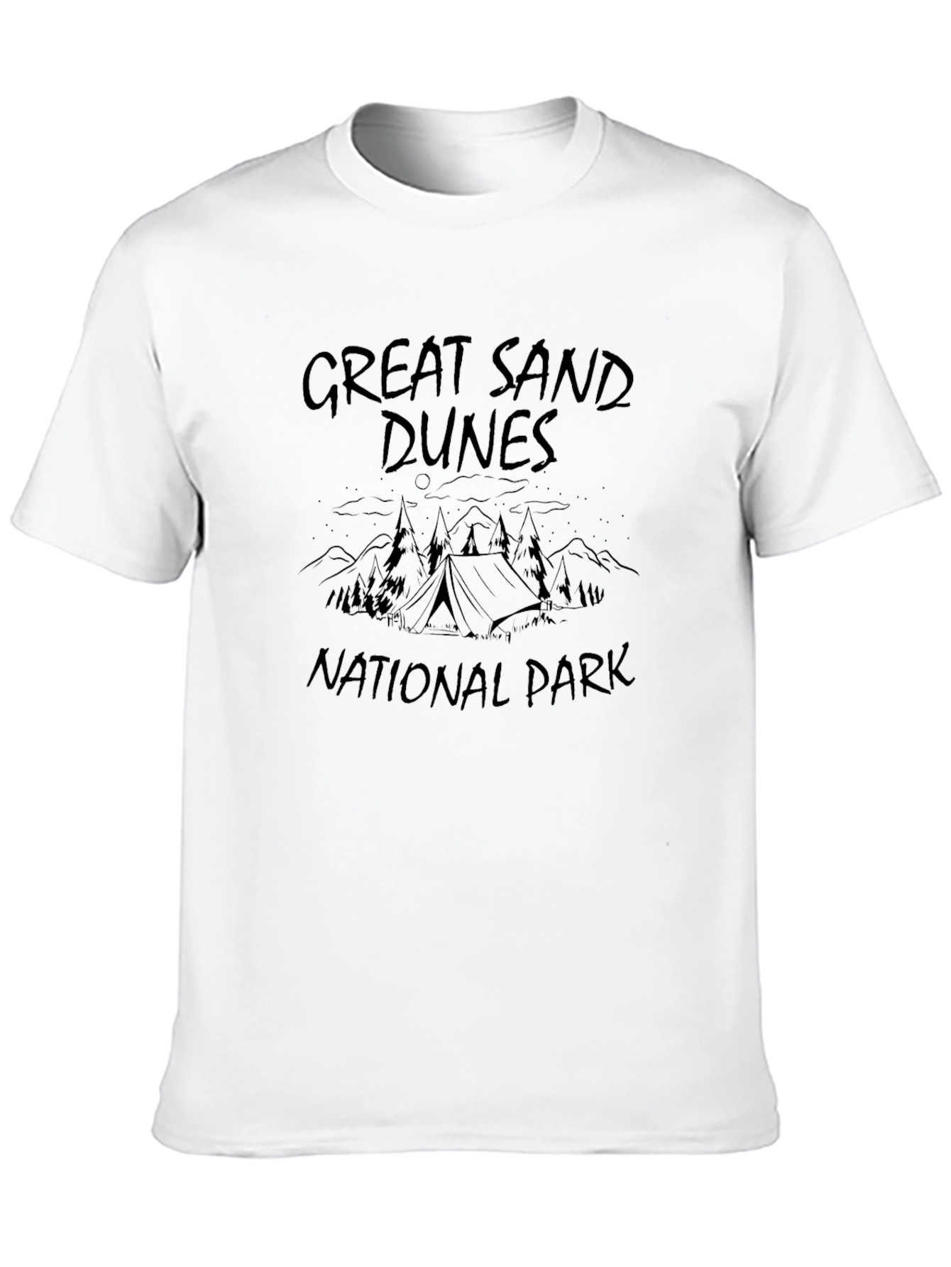 Great Sand Dunes National Park Black Graphic Tee