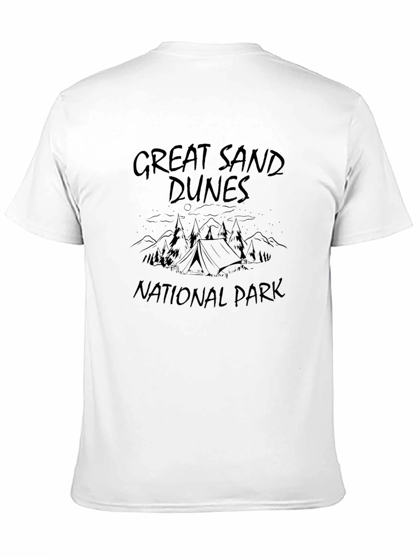 Great Sand Dunes National Park Black Graphic Tee