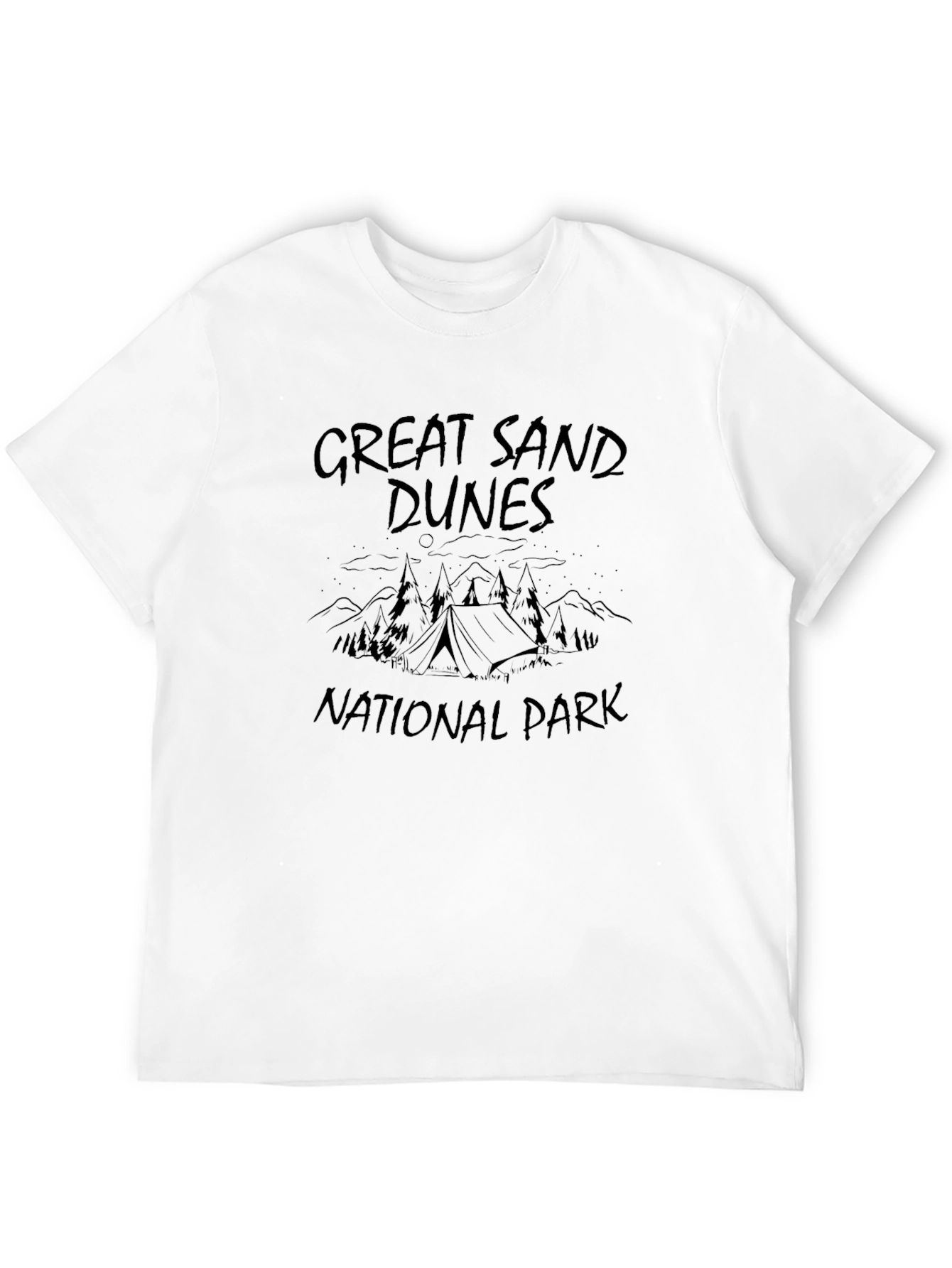Great Sand Dunes National Park Black Graphic Tee