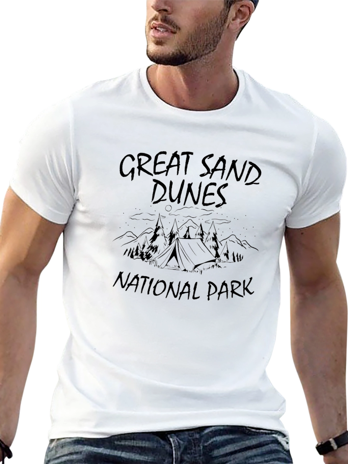 Great Sand Dunes National Park Black Graphic Tee