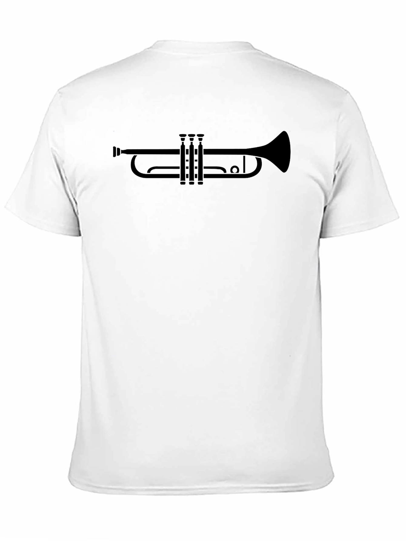 Trumpet Graphic Tee - Musician Black Cotton T-Shirt