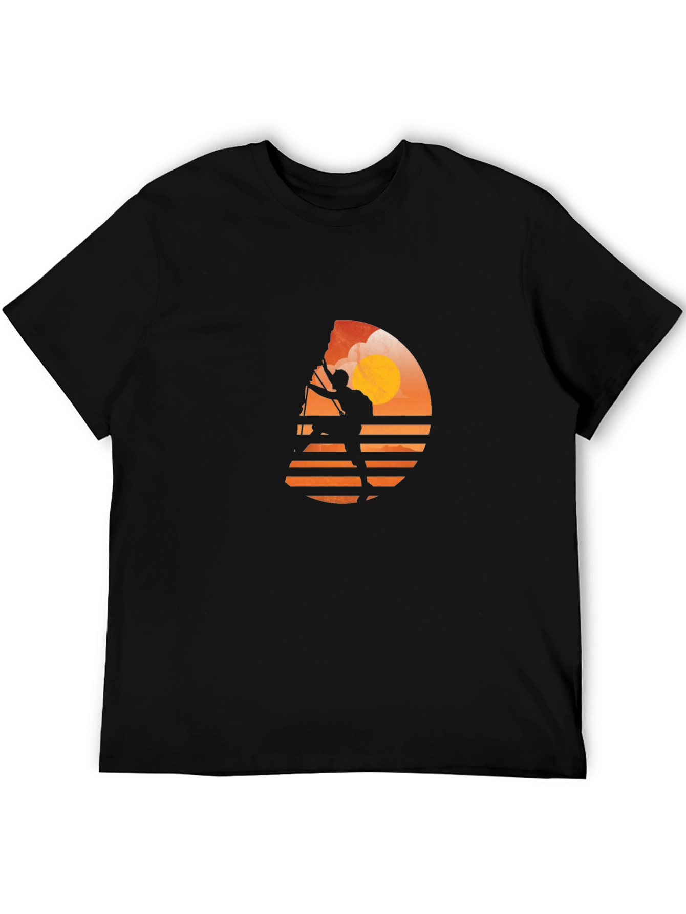 Sunset Climber Graphic Tee - Black