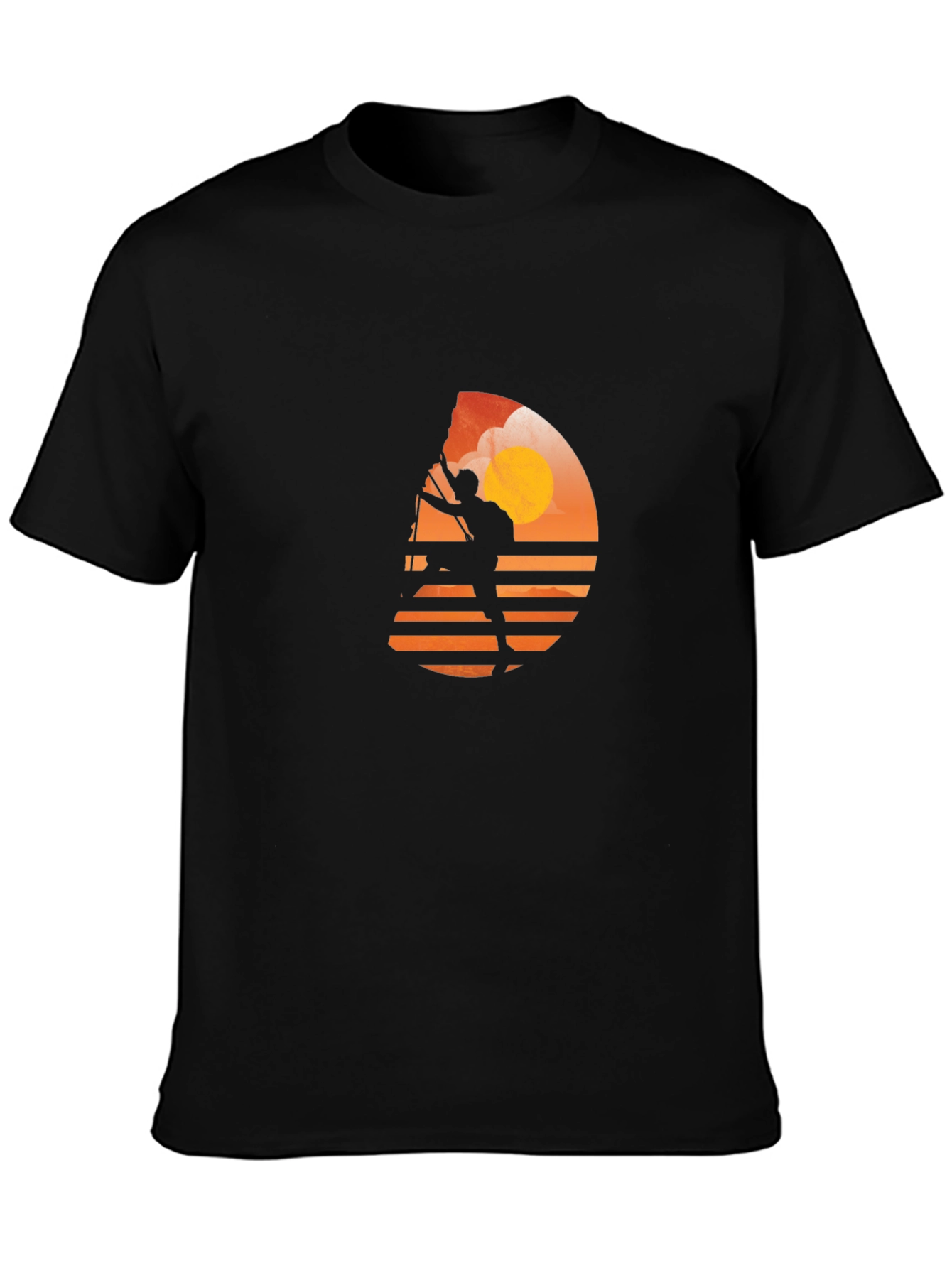 Sunset Climber Graphic Tee - Black