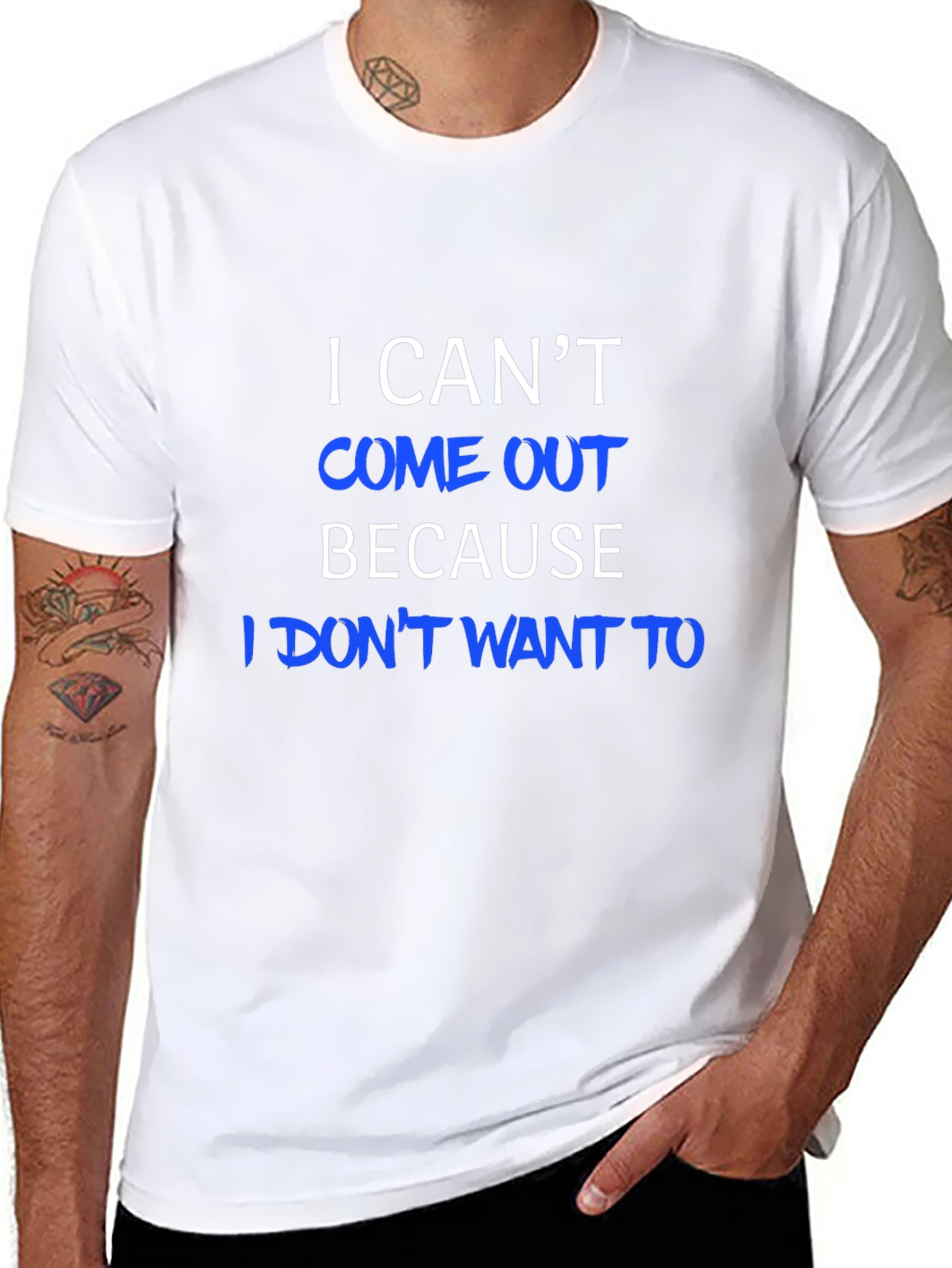 Funny I Cant Come Out Graphic Tee