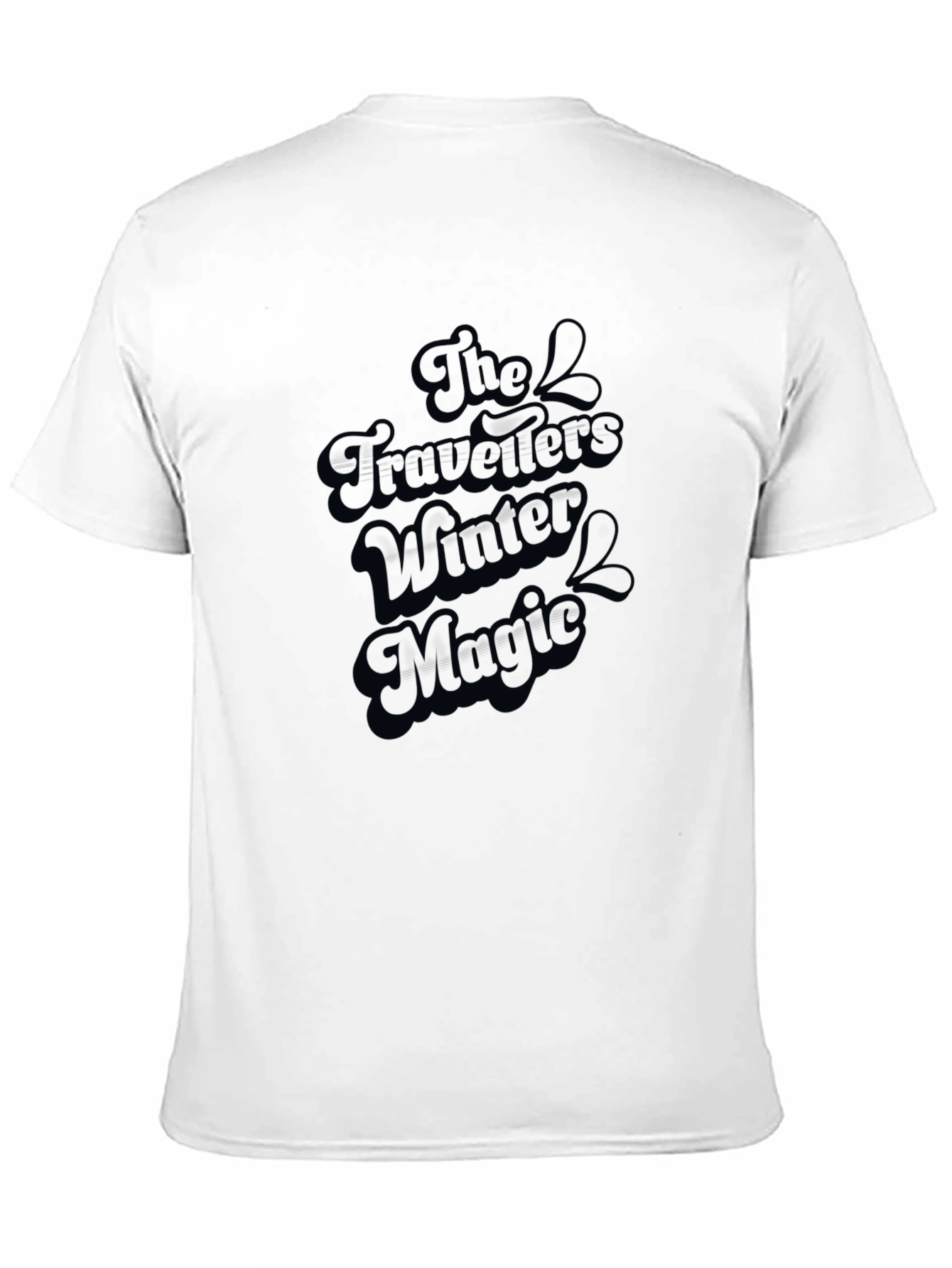 The Travellers Winter Magic Black T-Shirt