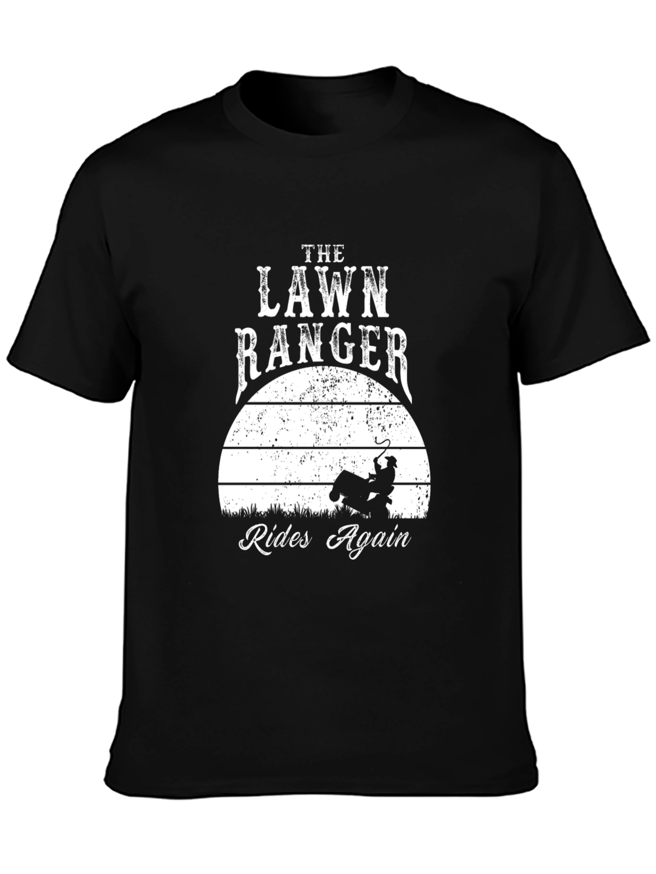 Lawn Ranger Rides Again T-Shirt - Funny Gardening Tee