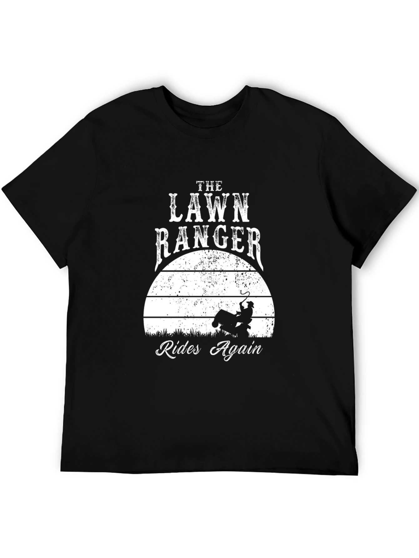 Lawn Ranger Rides Again T-Shirt - Funny Gardening Tee