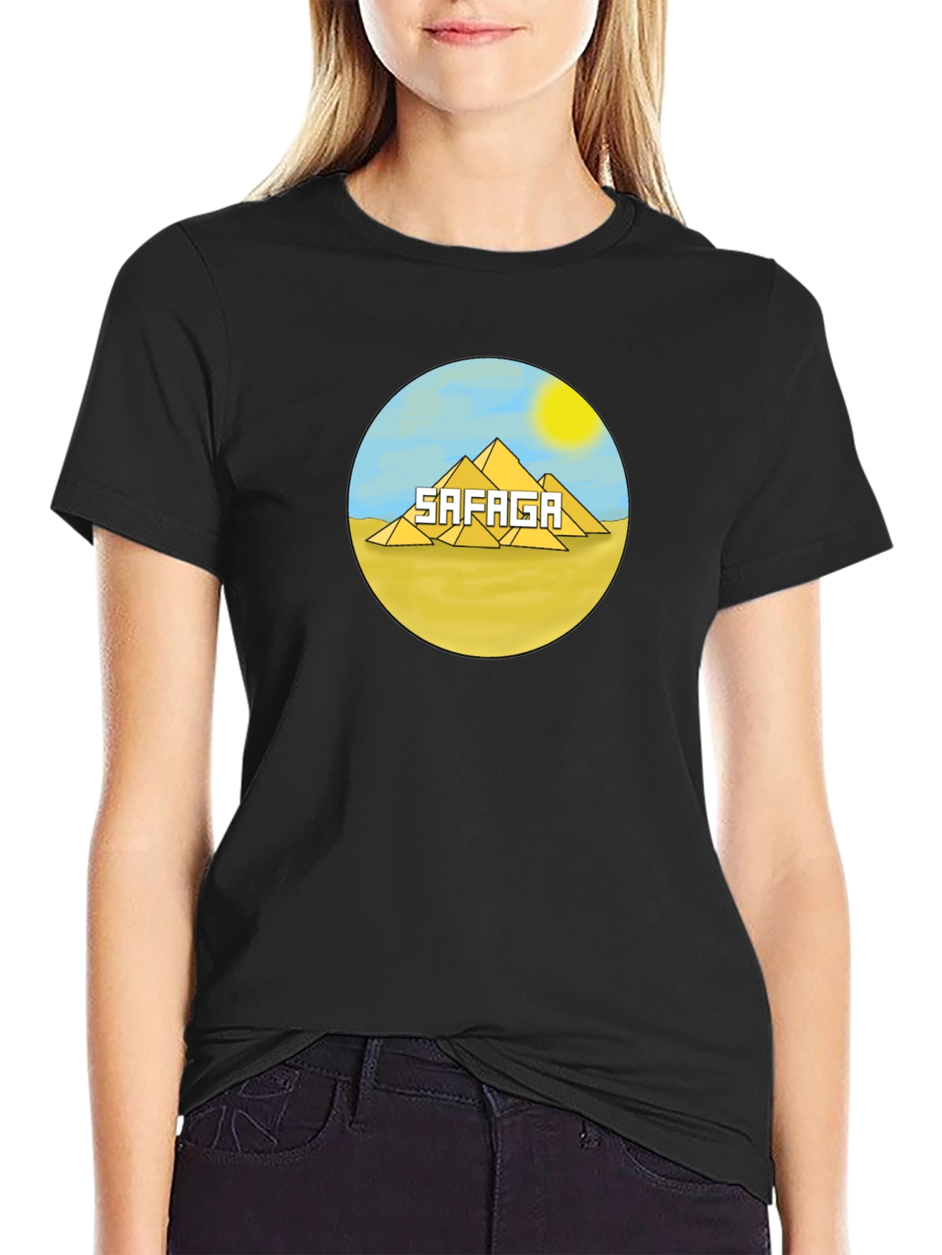Safaga Egypt Pyramid T-Shirt - Unique Desert Design