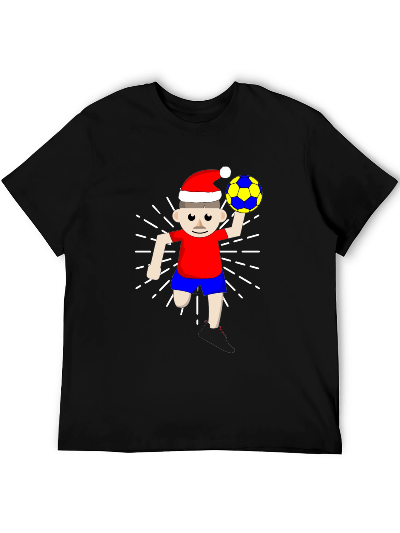 Festive Soccer Player Graphic Tee