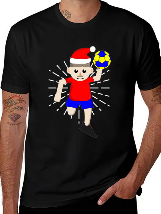 Festive Soccer Player Graphic Tee