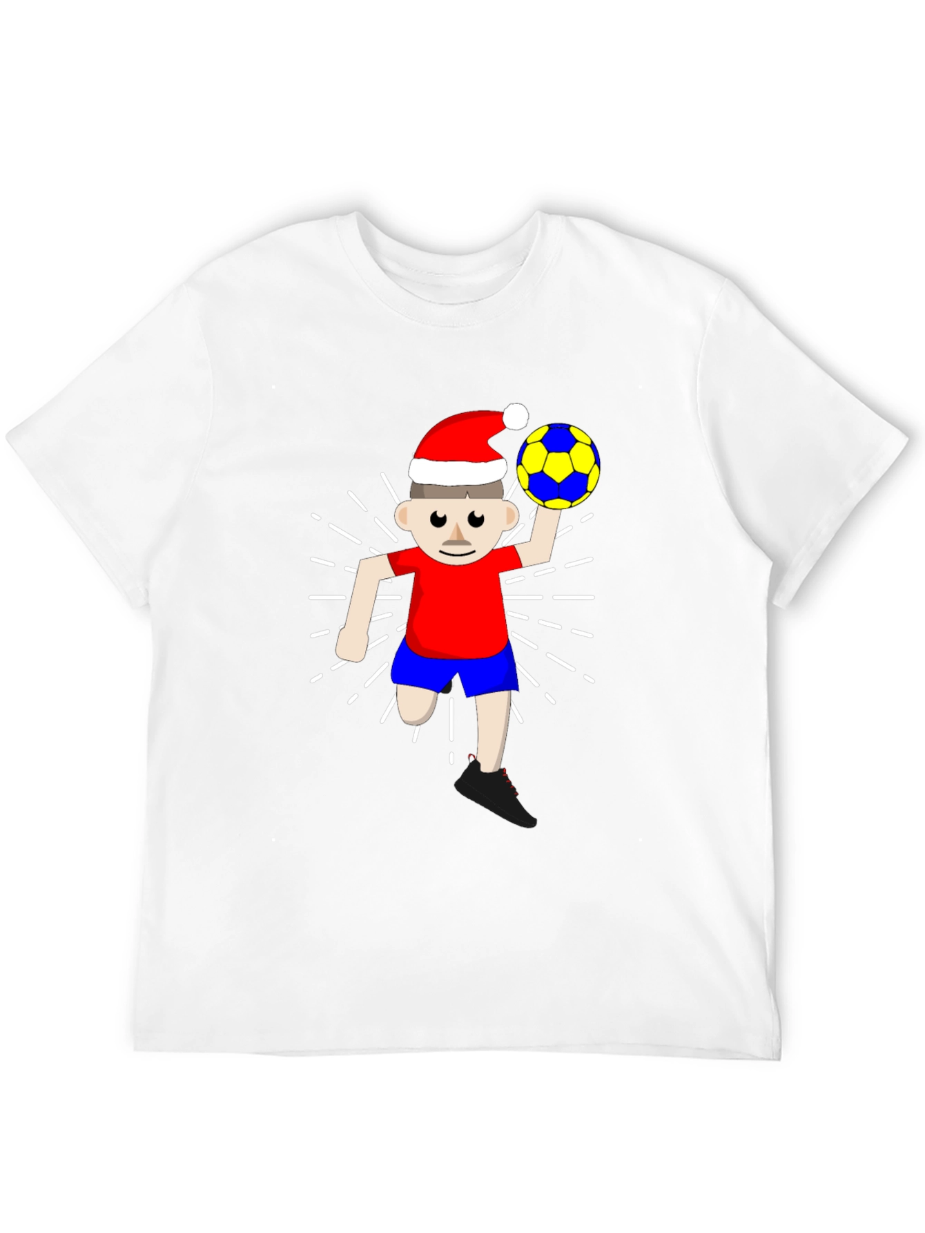 Festive Soccer Player Graphic Tee