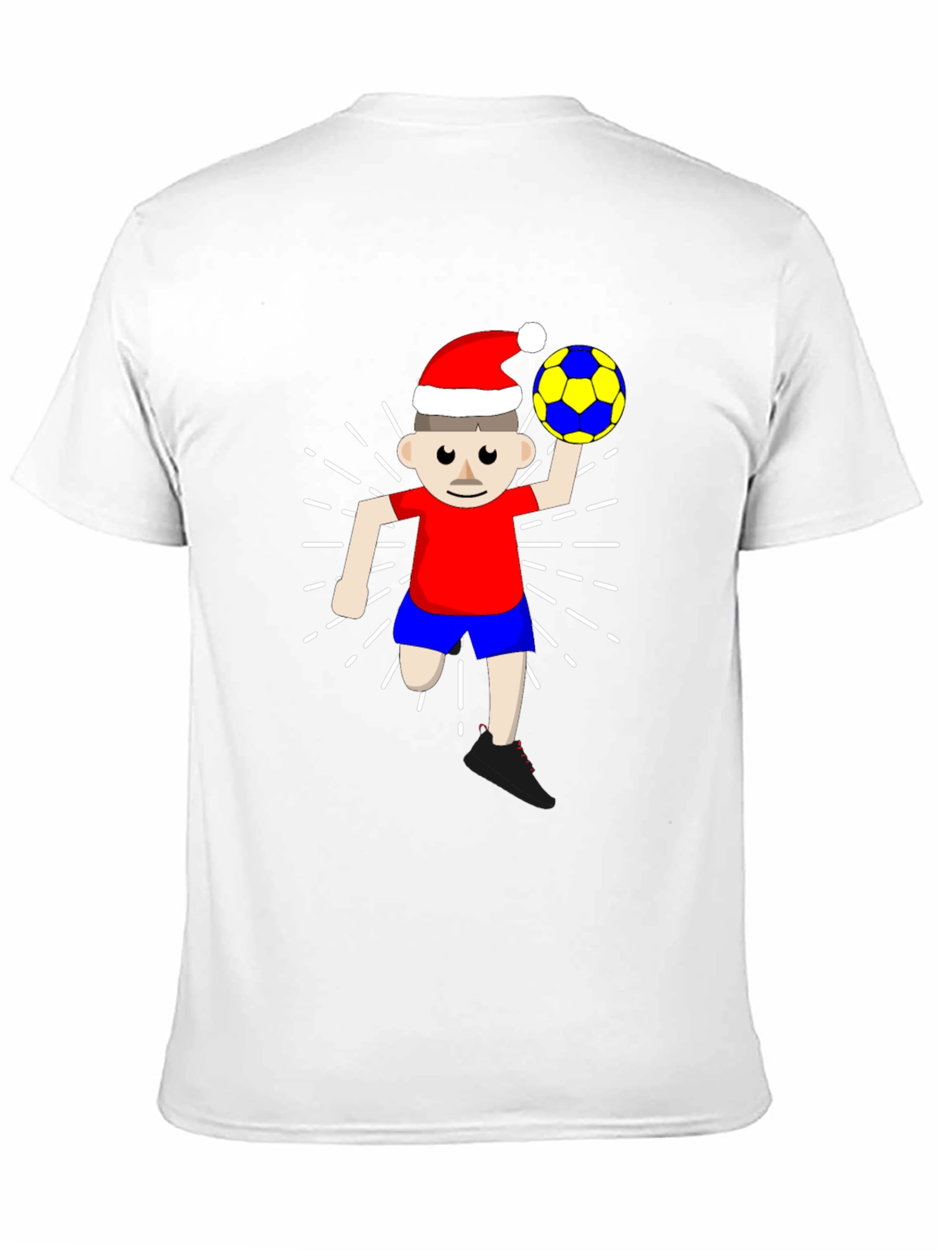 Festive Soccer Player Graphic Tee