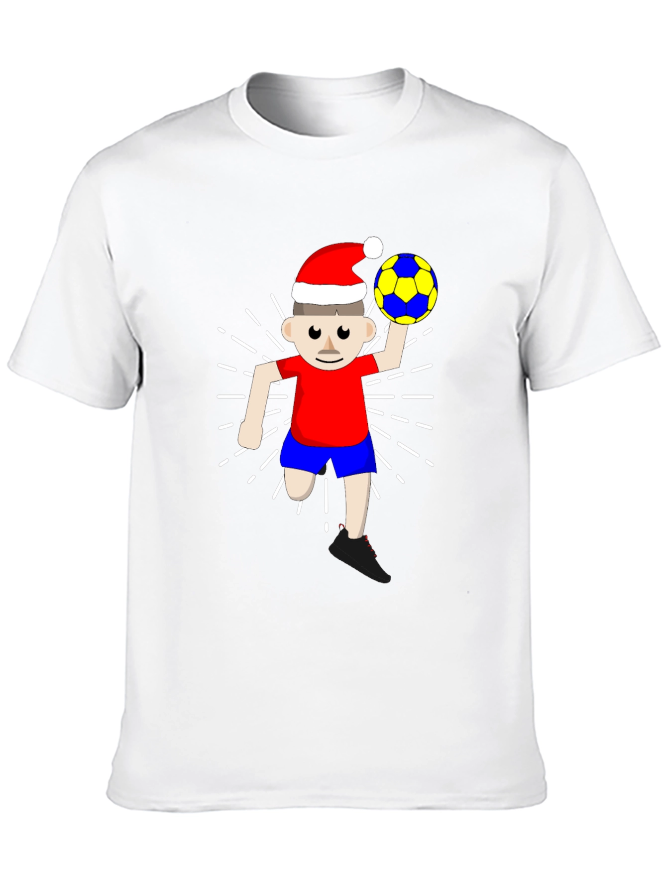 Festive Soccer Player Graphic Tee