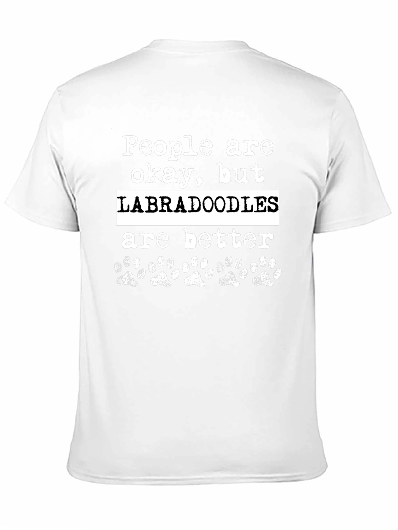 Labradoodle Lover T-Shirt - Paw Print Tee
