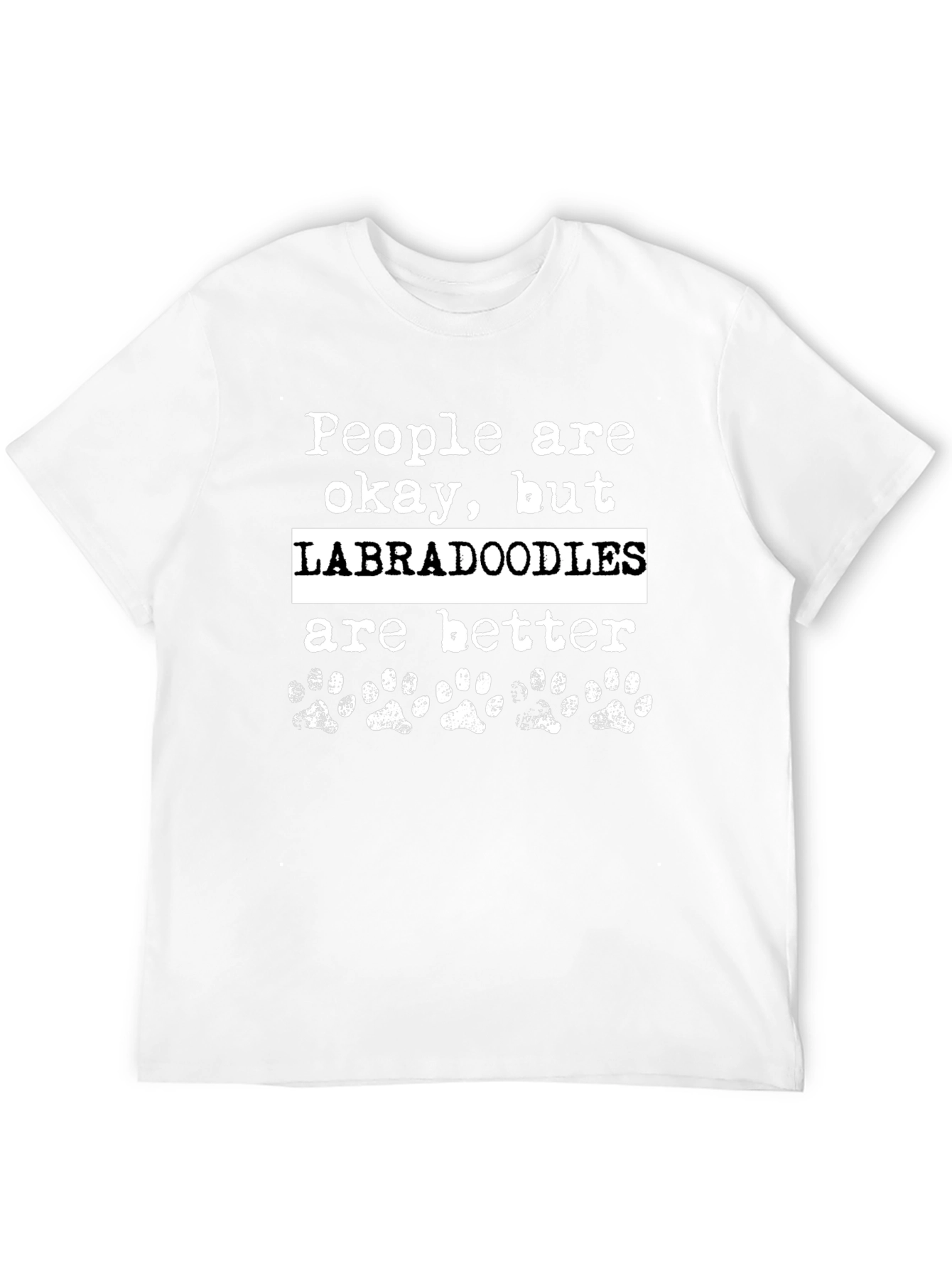 Labradoodle Lover T-Shirt - Paw Print Tee