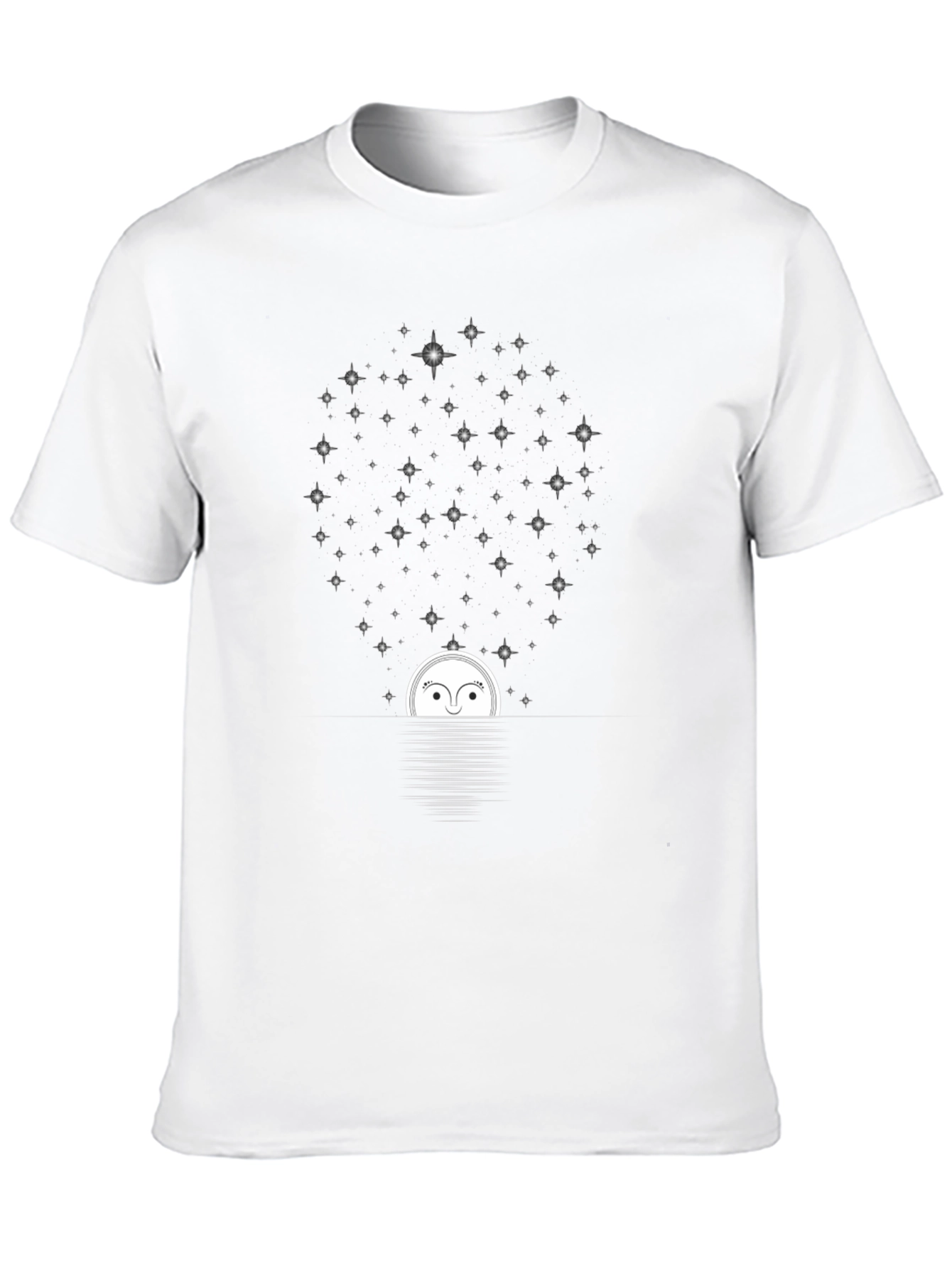 Moonlit Stargaze Black Graphic Tee