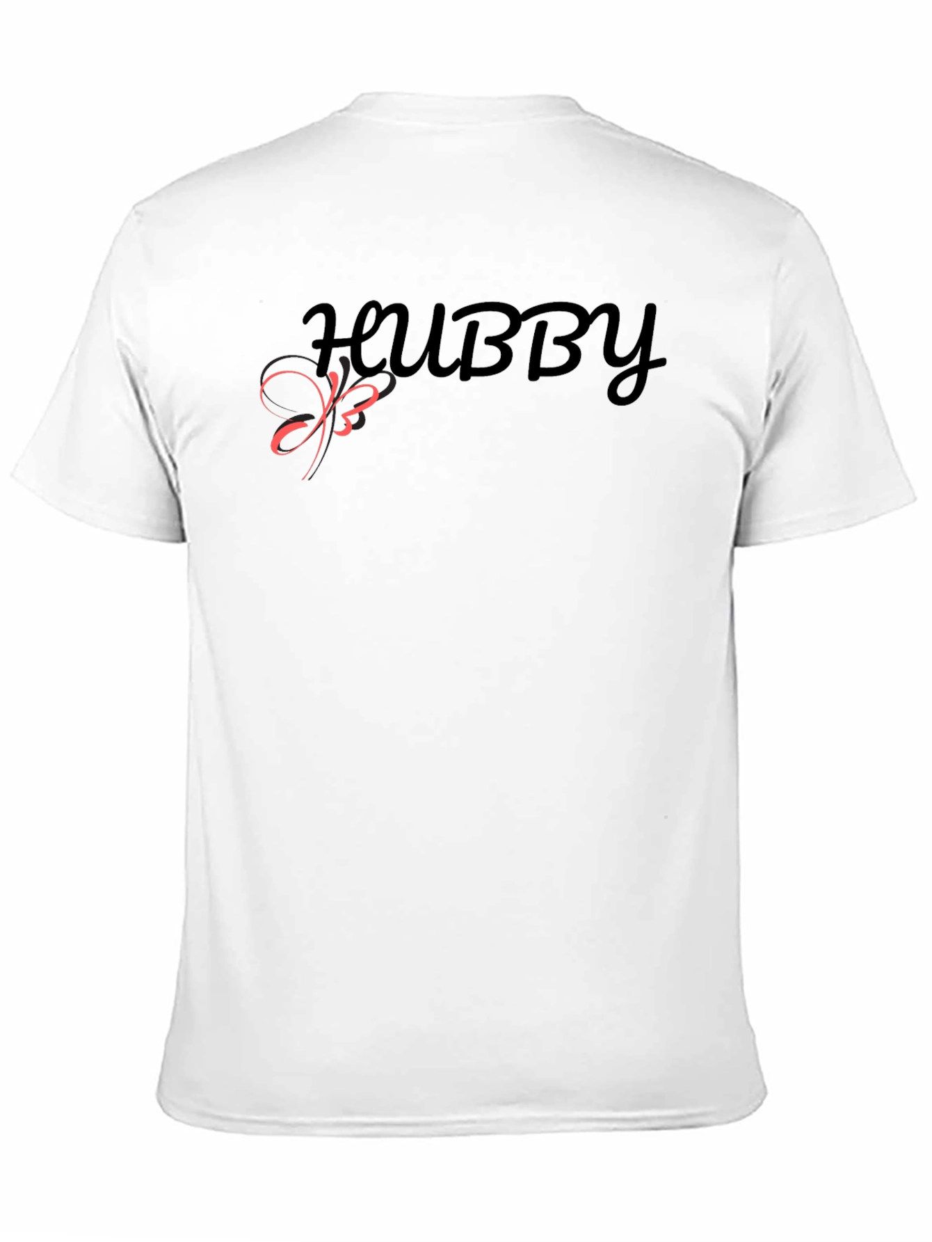 Hubby T-Shirt - Black Crew Neck Tee