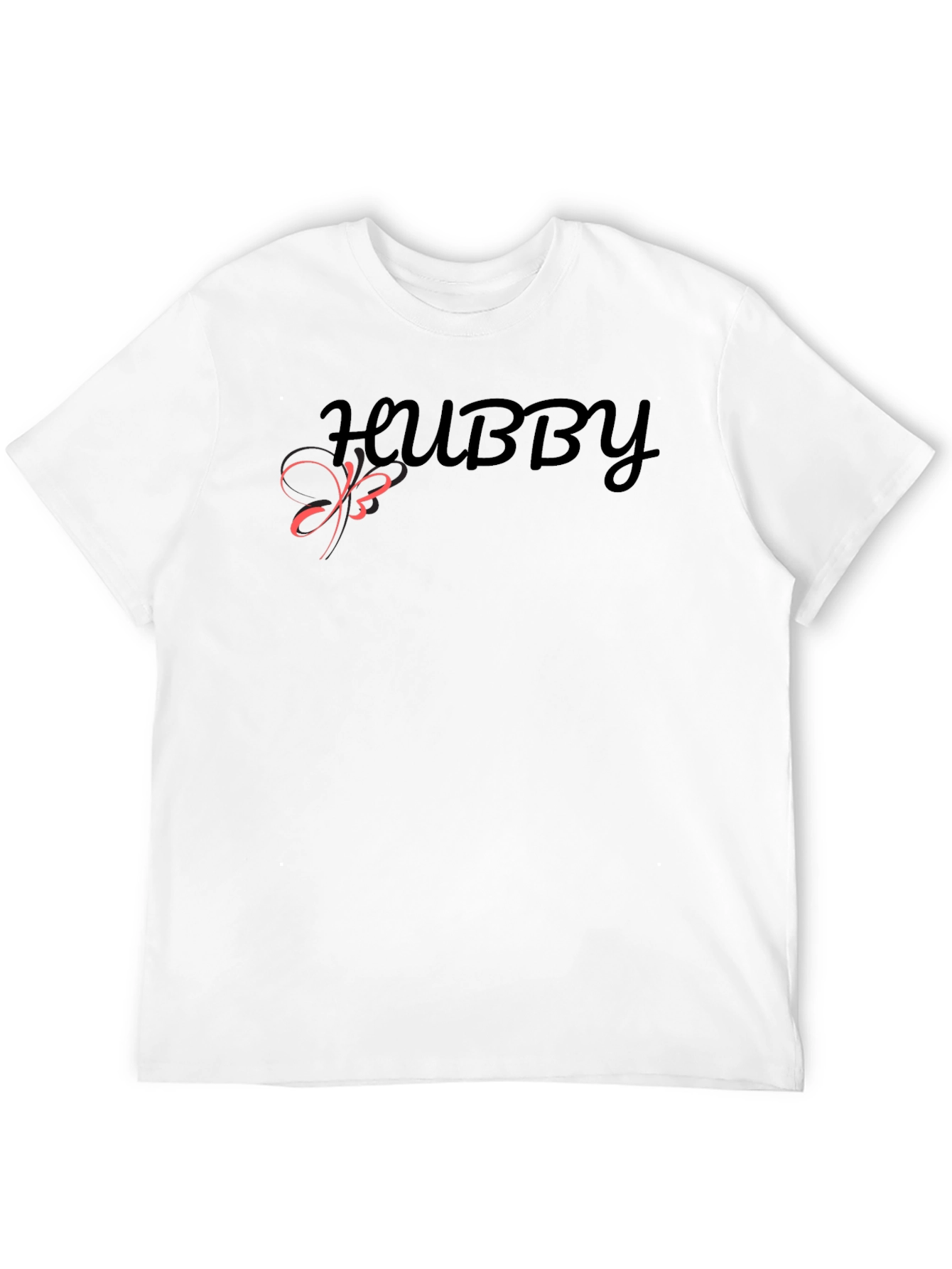 Hubby T-Shirt - Black Crew Neck Tee