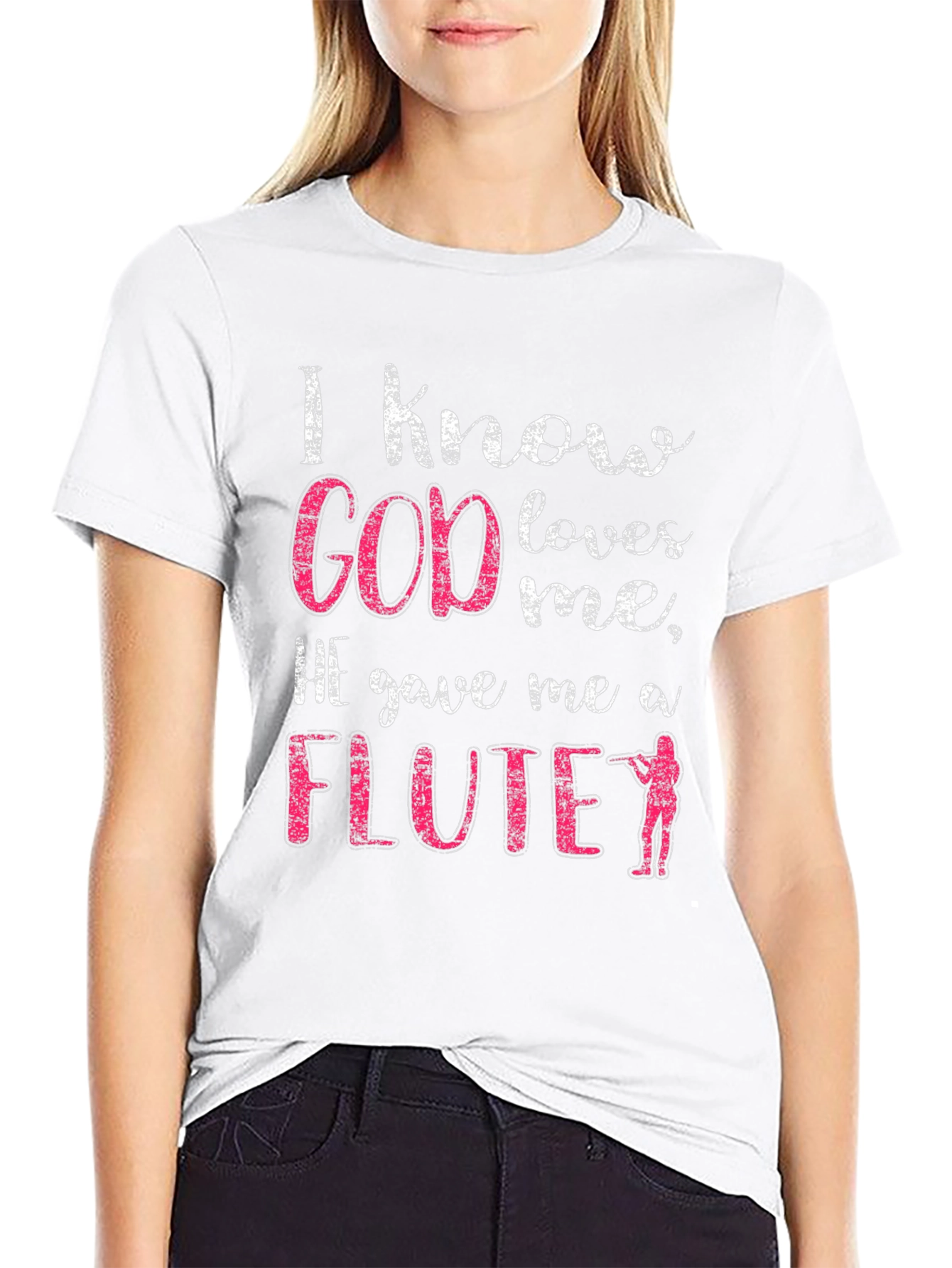 I Know God Loves Me Flute T-Shirt
