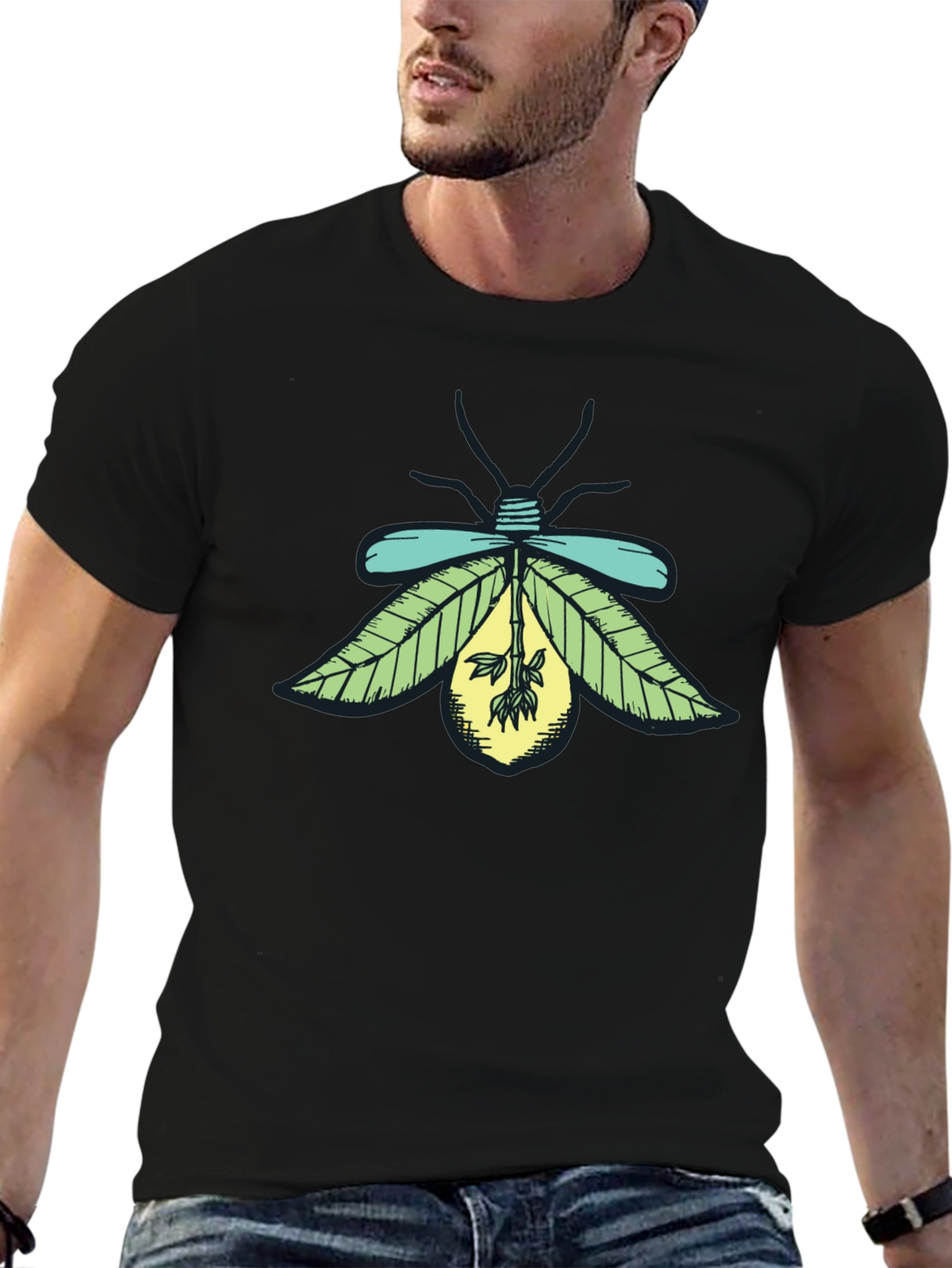 Firefly Graphic Tee - Unique Nature Design